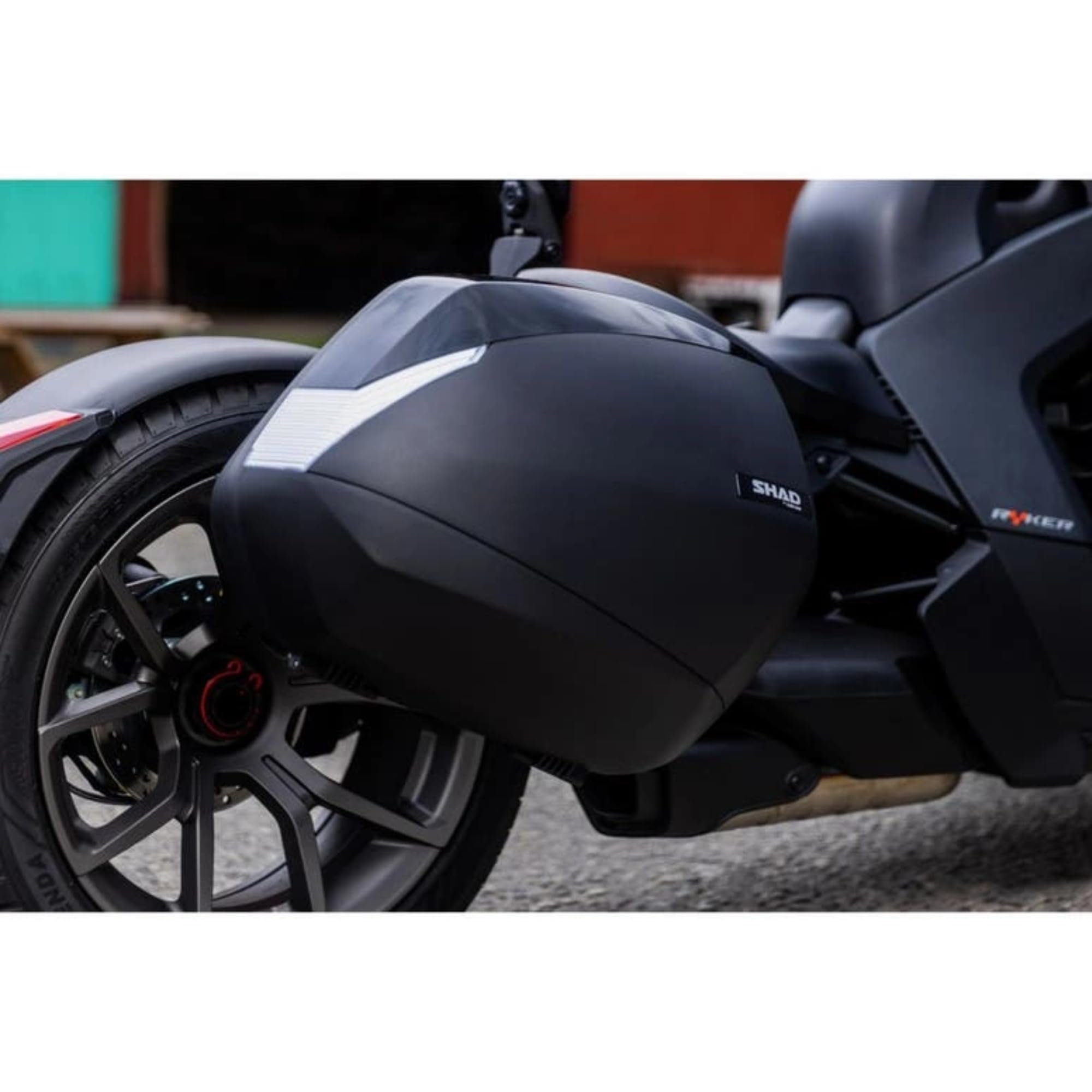 CAN AM Ryker Hard Saddlebag 9.5Gal/36L Shock-Resistant Plastic Black Model 219400844
