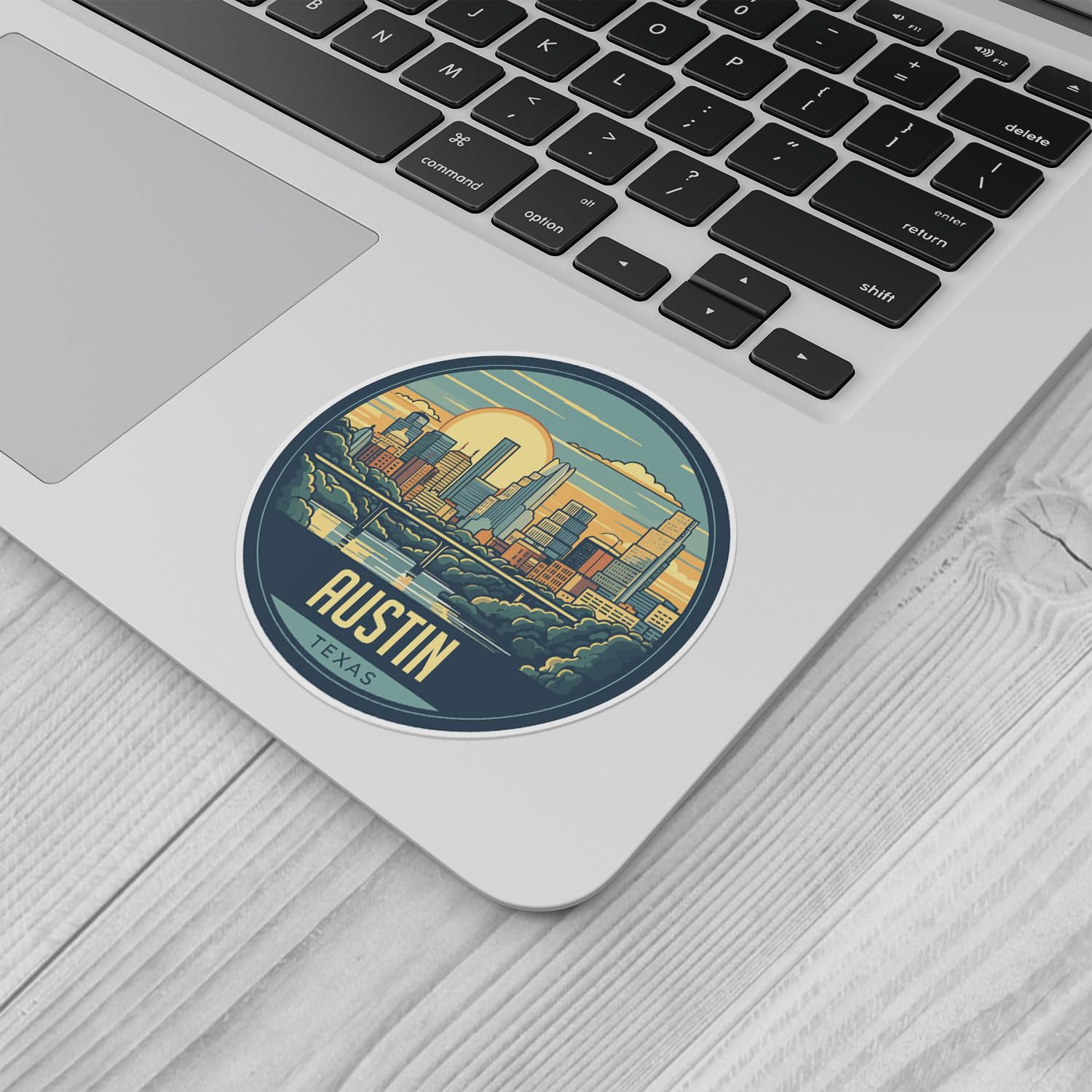 Austin City Sticker - Waterproof Vinyl Decal for Car Bumper, Laptop, Water Bottle, Wall, and Window, Size - 3'' Longer Side