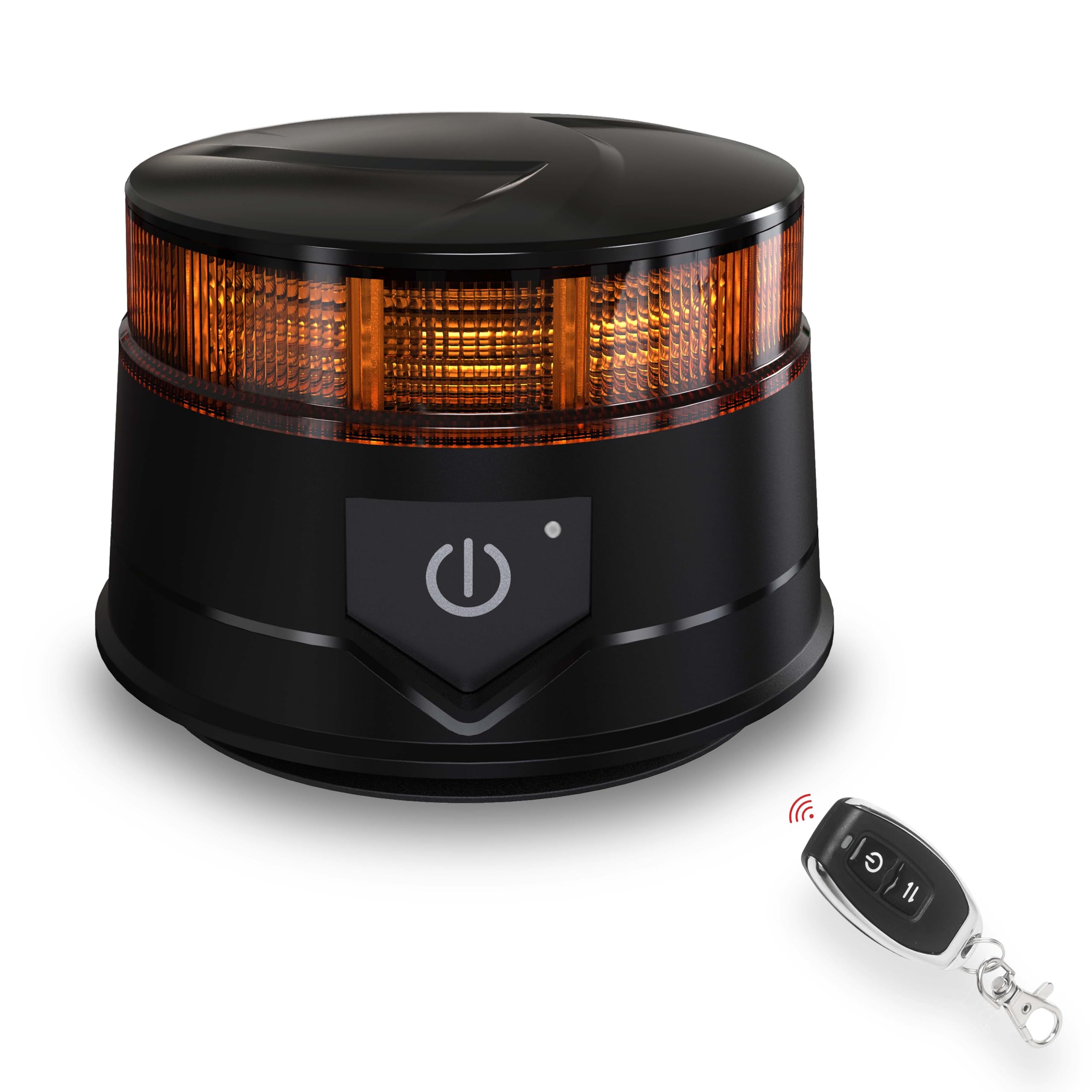 Agrieyes Remote Control Beacon Light, Rechargeable Wireless Flashing Lights, 12-30V Amber Strobe Lights For Golf Cart Magnetic,