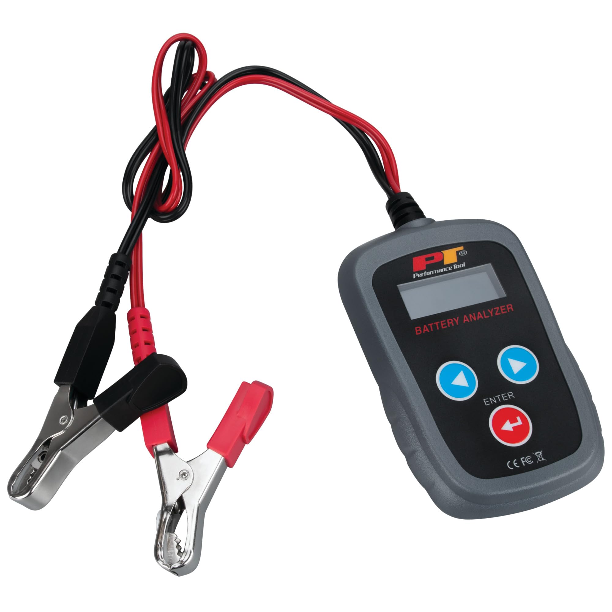 Performance Tool W2998 Digital 12 Volt Portable Battery Analyzer (200-1200 Battery Types: La, Agm, And Vrla), 1 Pack Black