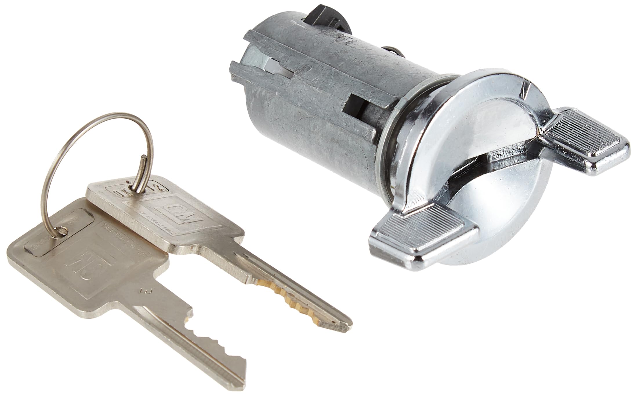 Acdelco Gm Genuine Parts D1402B Ignition Lock Cylinder With Key, Silver