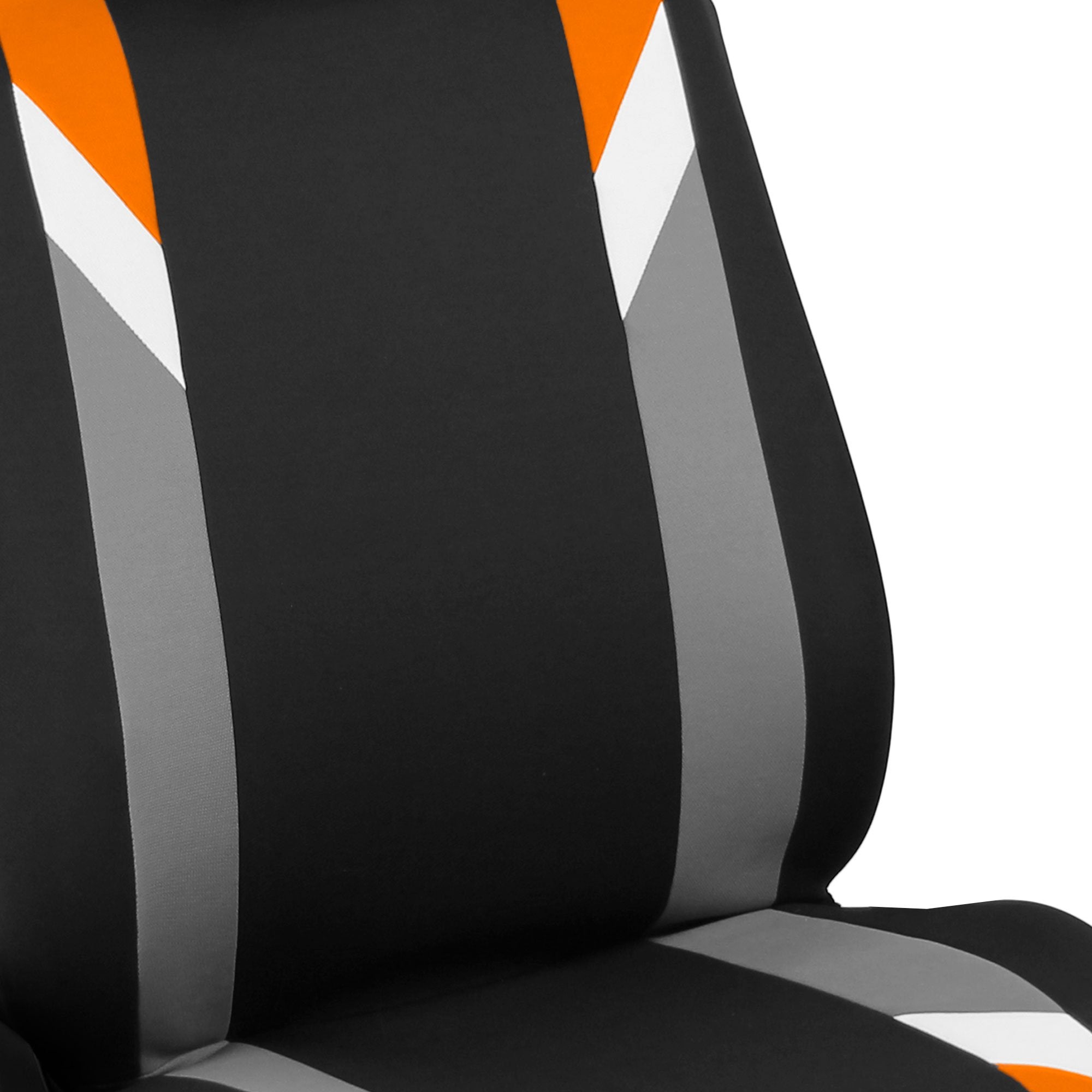 Fh Group Car Seat Covers Full Set Cloth - Seat Covers For Low Back Car Seats With Removable Headrest,Universal Fit,Automotive Se
