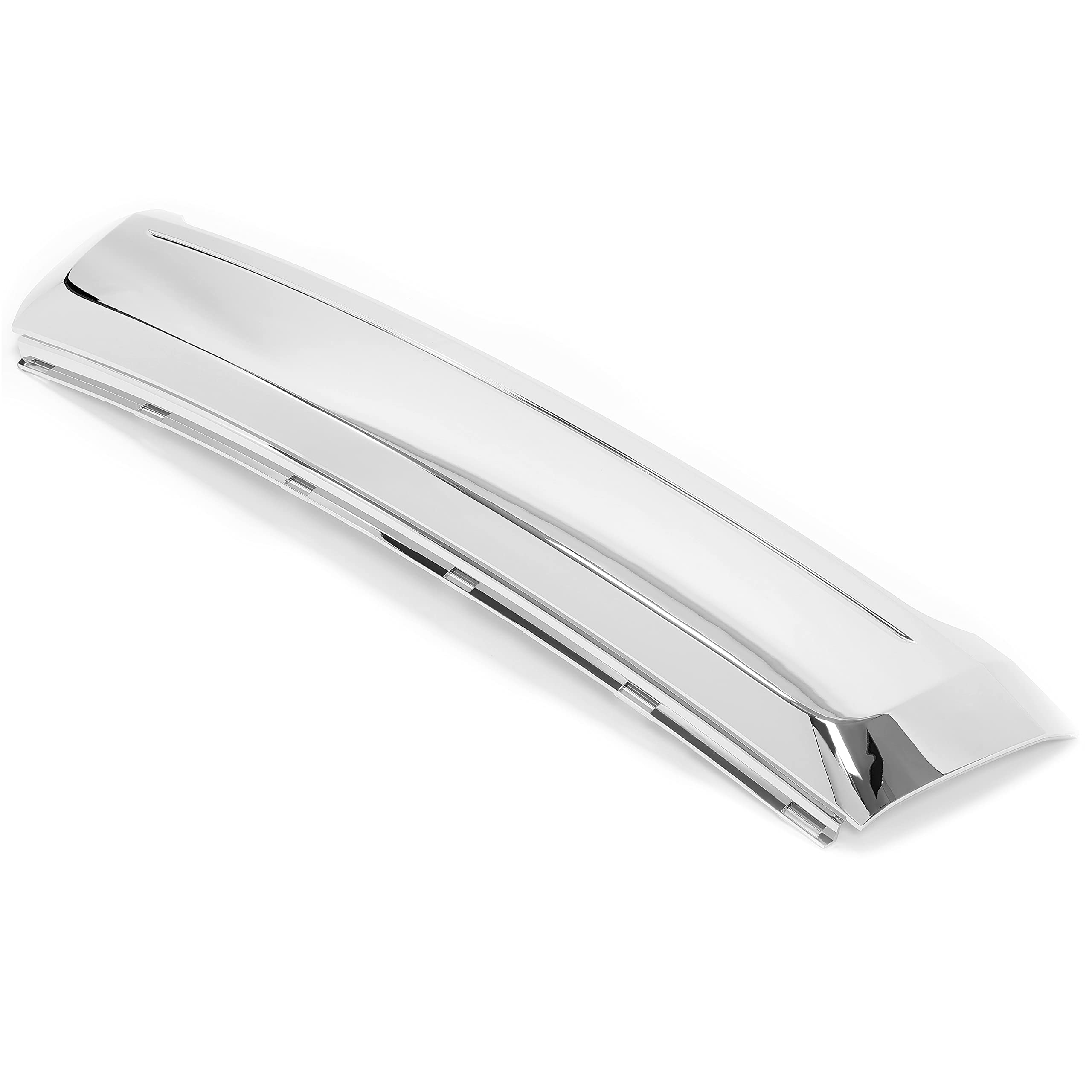 HECASA Front Lower Grille Trim for 2011-2014 Ford Edge, Chrome, Plastic, Model CB-1933, Silvery Color, OEM Replacement FO1087132