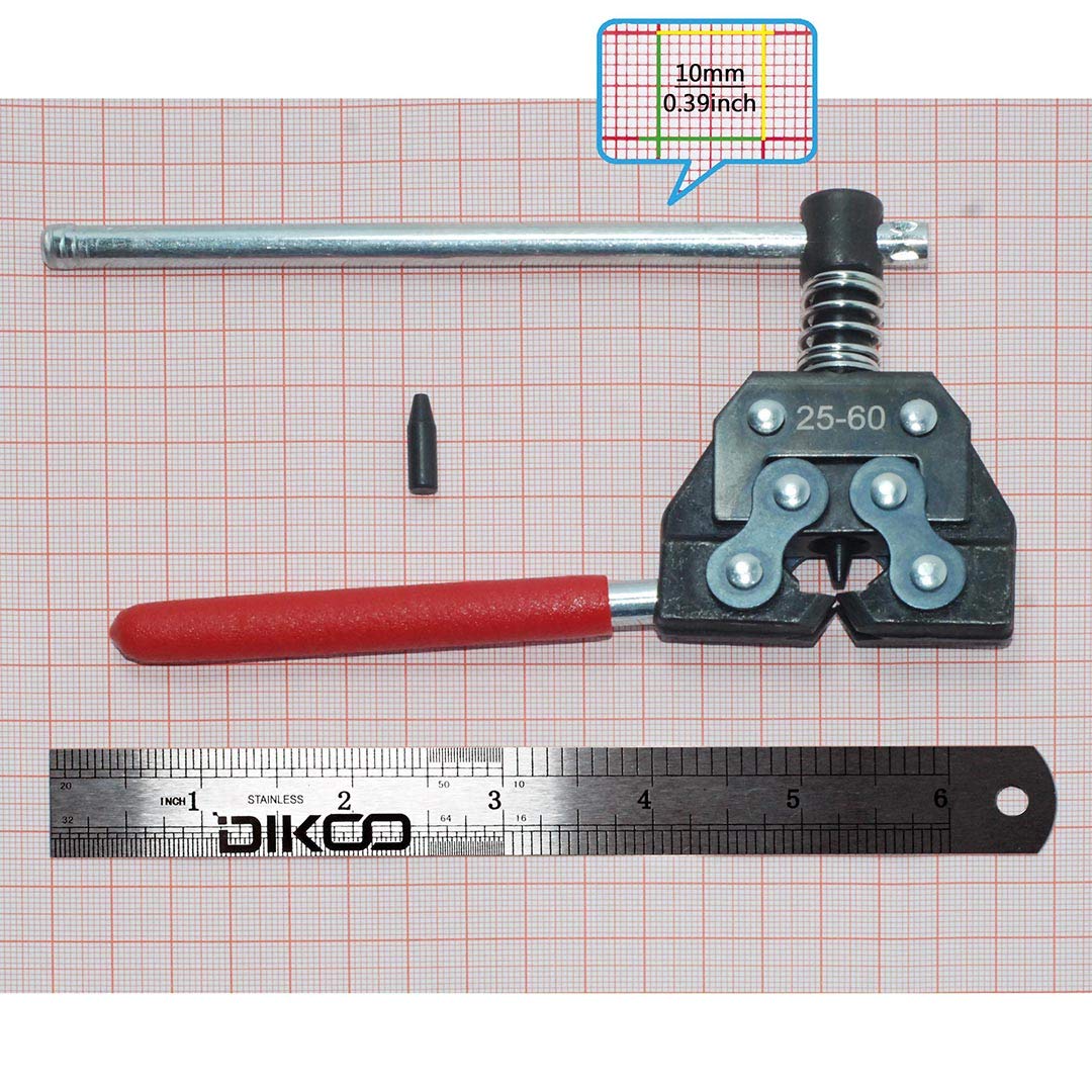 Dikoo #25-60 Roller Chain Breaker Cutter (Non-Slip Handle) #25, 35, 41, 40, 50, 60, 415H,428H, 520,530 For Bicycle,Motorcycle, G