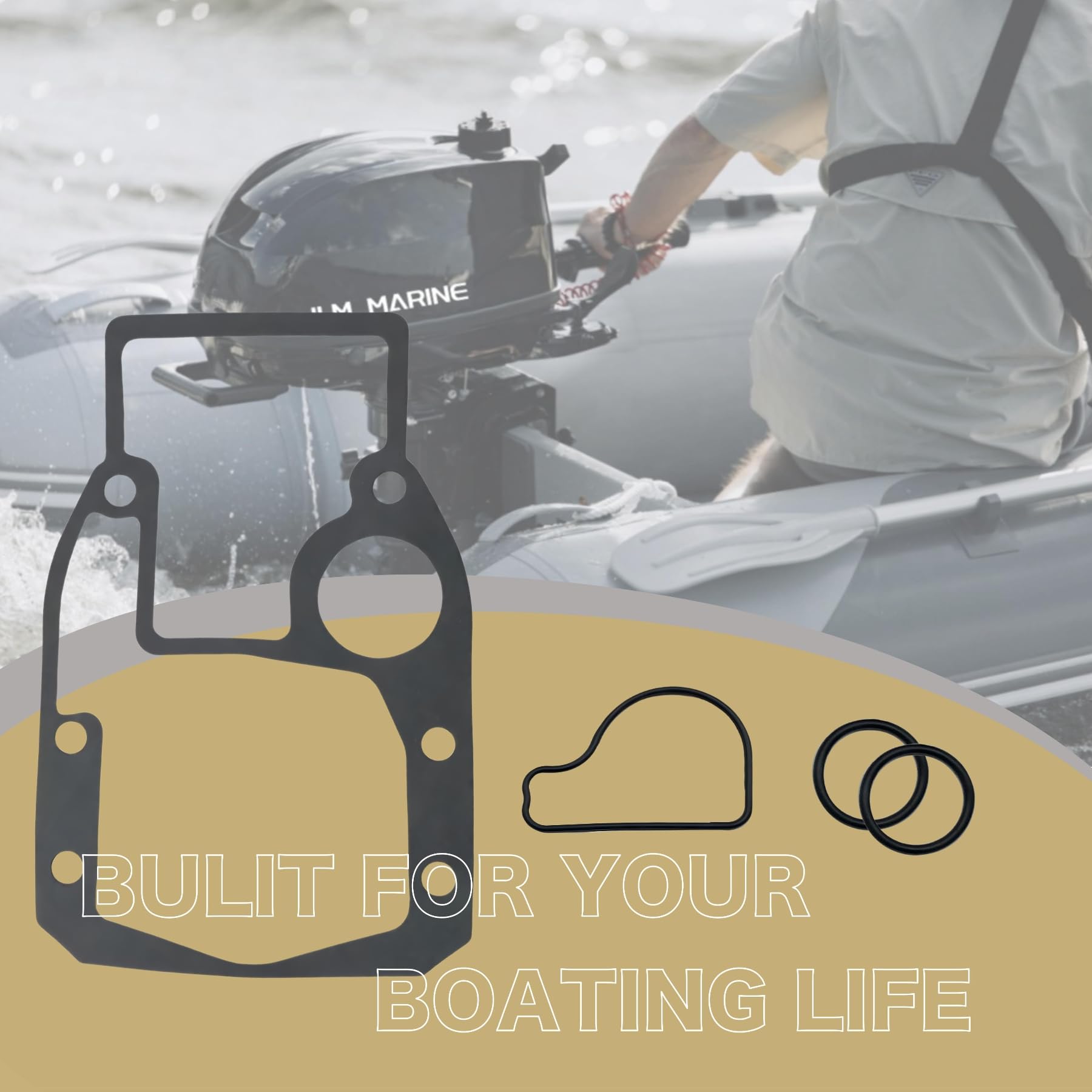 JLM MARINE 508105 Outdrive Mounting Gasket Set for Volvo Penta SX DP Drives and OMC Cobra Sterndrives Gasket Seal O-Ring 18-2613