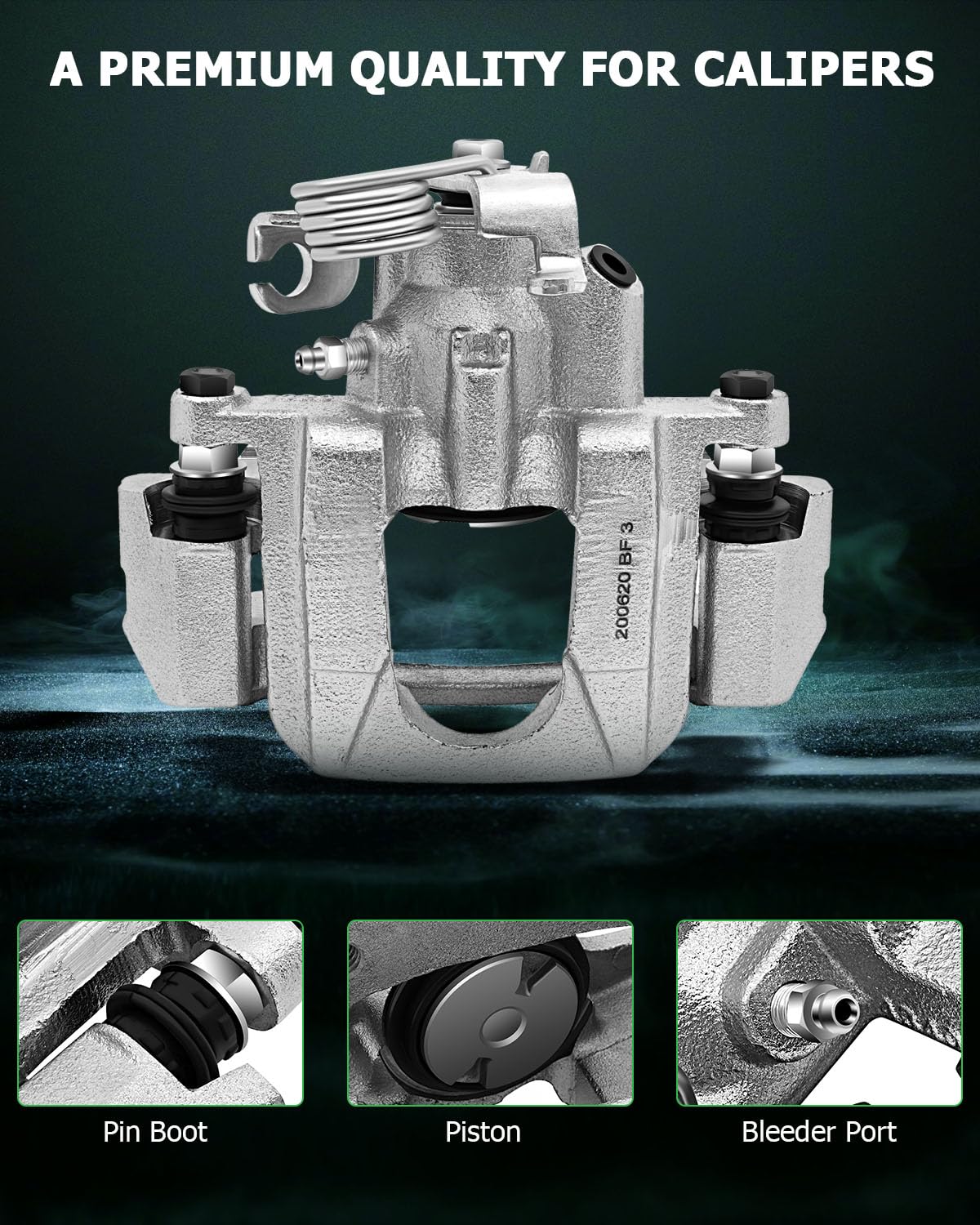 Scitoo Rear Left Brake Caliper With Bracket 18B5263 Compatible For Ford For Explorer 2011-2015 For Ford For Flex 2010-2014 For F