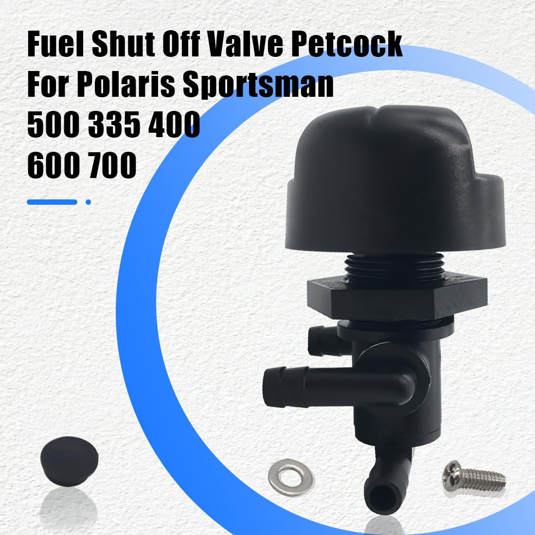 3-Way Fuel Shut Off Valve Petcock For Polaris Sportsman 500 335 400 600 700 Twin Magnum Trail Boss 325 330 500 7052161 5432559 w