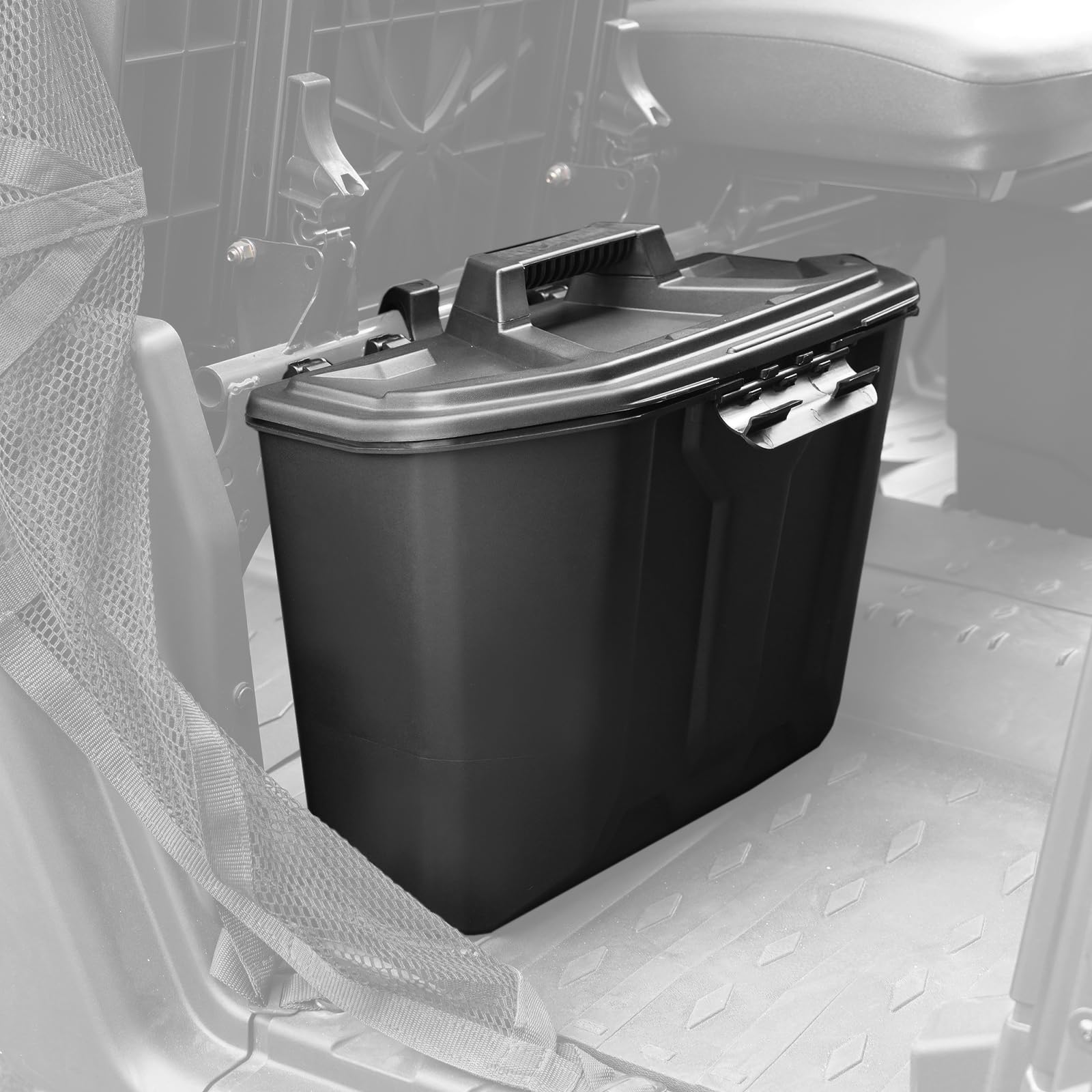 A & UTV PRO Under Seat Storage Bin for Can Am Defender, Under Seat Waterproof Storage Box Accessories for Can Am Defender Max HD