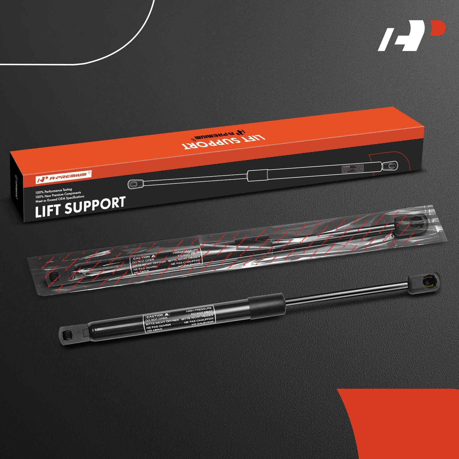 A-Premium Front Hood Lift Supports Shock Struts Compatible With Ford Explorer 2002-2010, Explorer Sport Trac 2007-2010 2-Pc Set