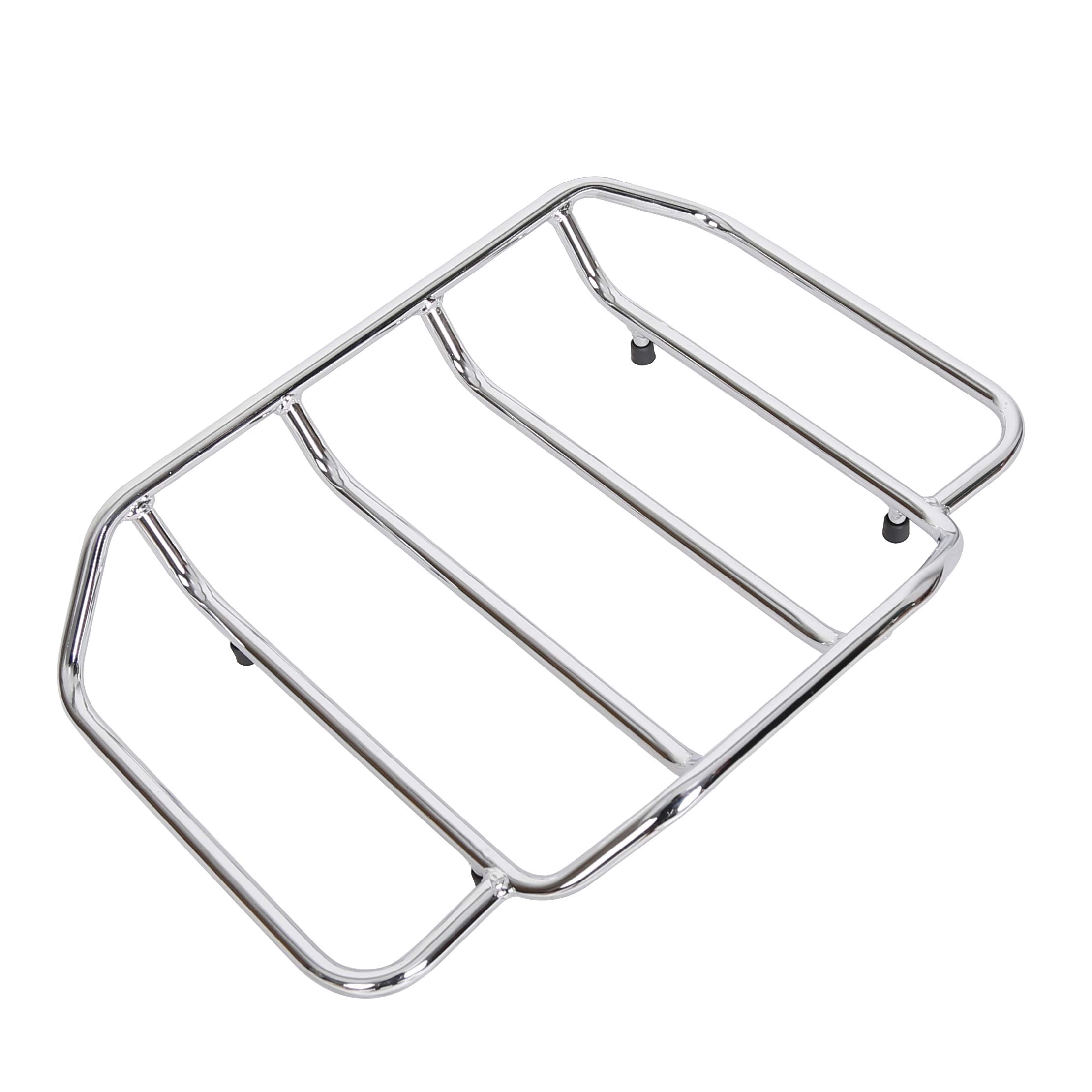 ECOTRIC Chrome Motorcycles Trunk Luggage Rack Rail for 1984-2023 Harley Touring Road King Street Glide Road Glide (Replaces # 53
