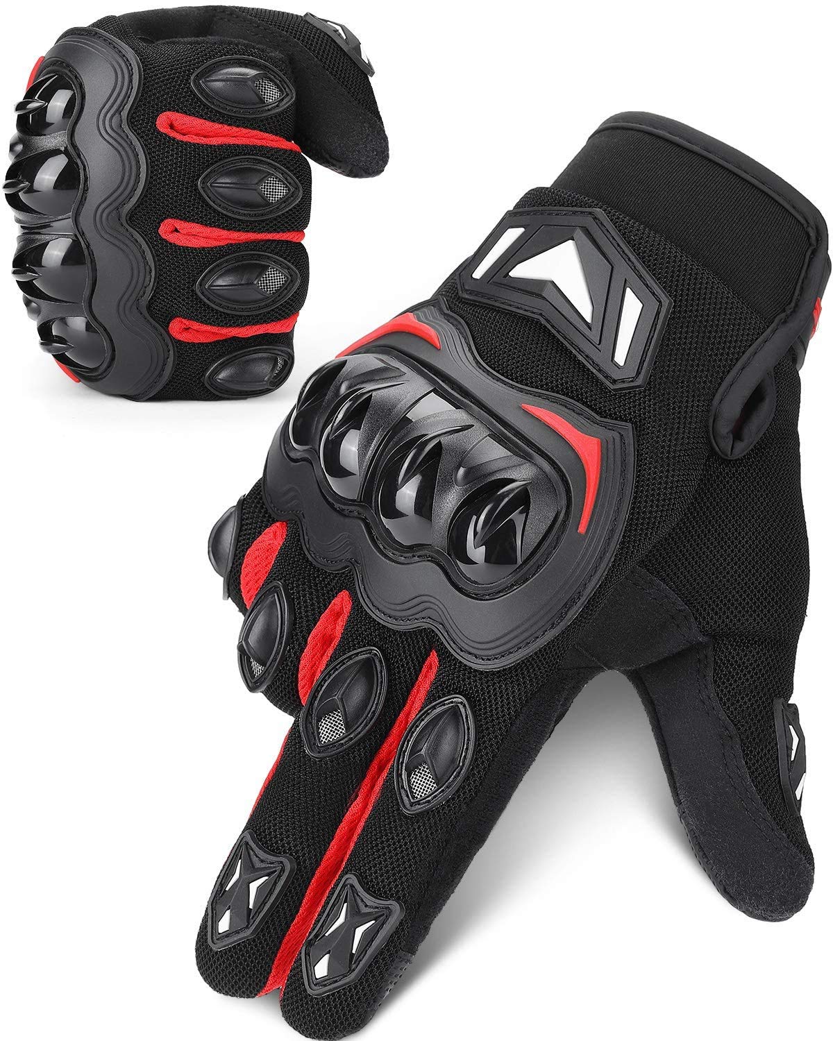 Kemimoto Motorcycle Gloves, Touch Capable Riding Gloves With Hard Knuckle, For Men Outdoor Sports Riding Cycling Motorcross Motorbike Racing Dirt Bike Atv Utv Outdoor Gloves