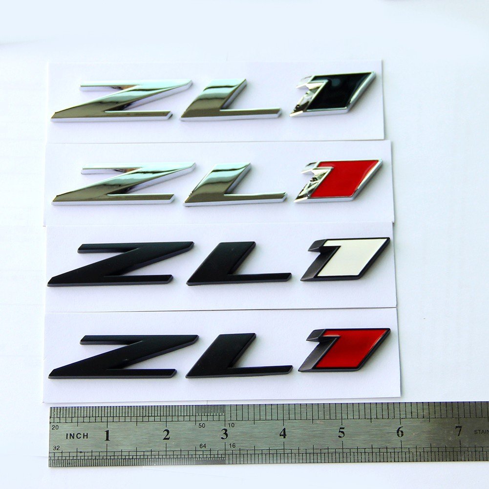 Yoaoo ZL1 Grille Emblem Badge - Chrome Red Metal, Model CS0-1G-ZL1CHRE, Compatible with ZL1 1LE SS RS