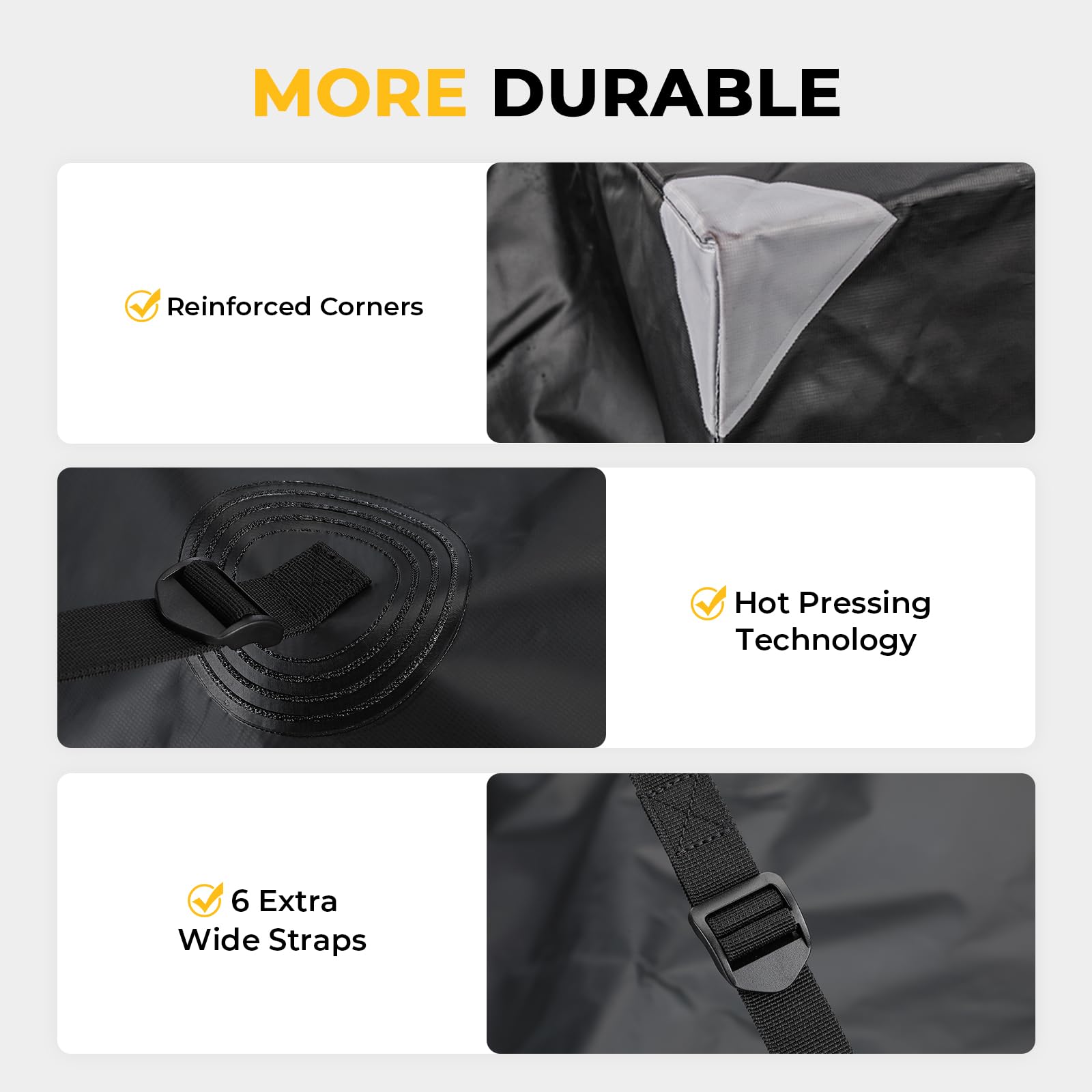 BougeRV Hitch Cargo Carrier Bag, Waterproof 12 Cubic Ft, 48'' L x 20'' W x 22'' H, Black, Model 5841731107