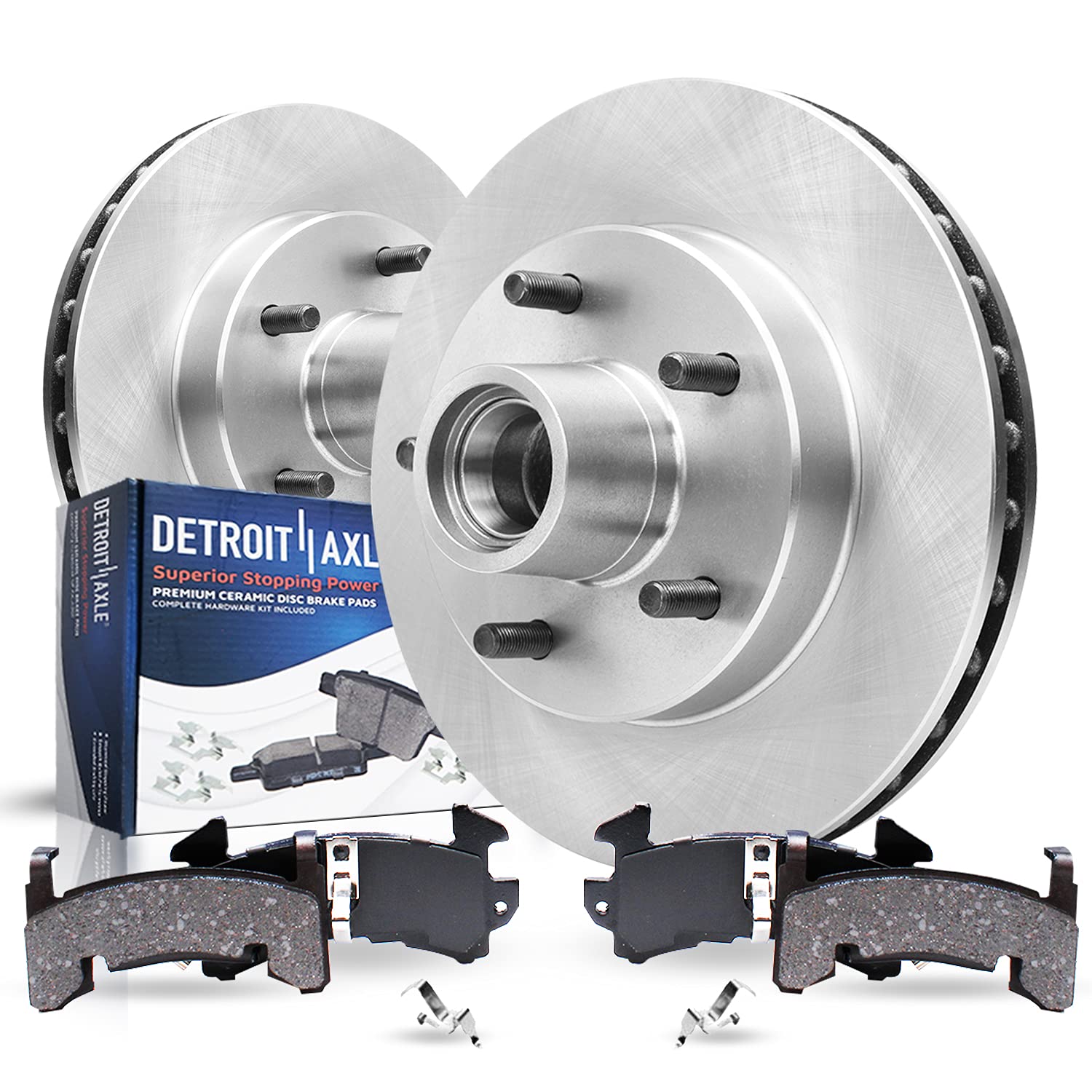 Detroit Axle - Front Brake Kit for Buick Regal GMC Jimmy Sonoma Chevrolet Malibu S10 Blazer Pontiac Grand Prix Replacement Disc 