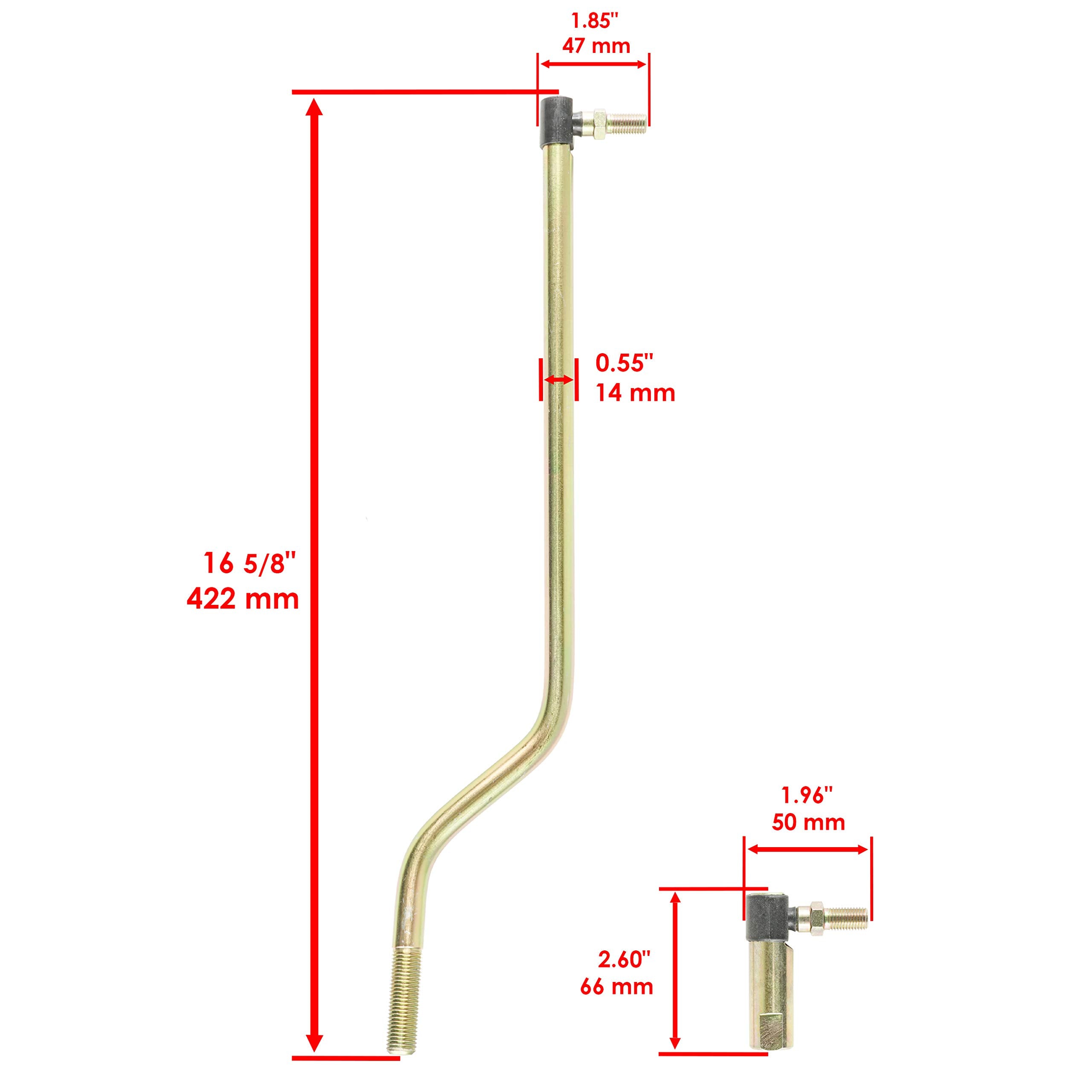 Caltric Steering Sector Drag Link Kit Compatible With John Deere D140 D150 D155 D160 D170