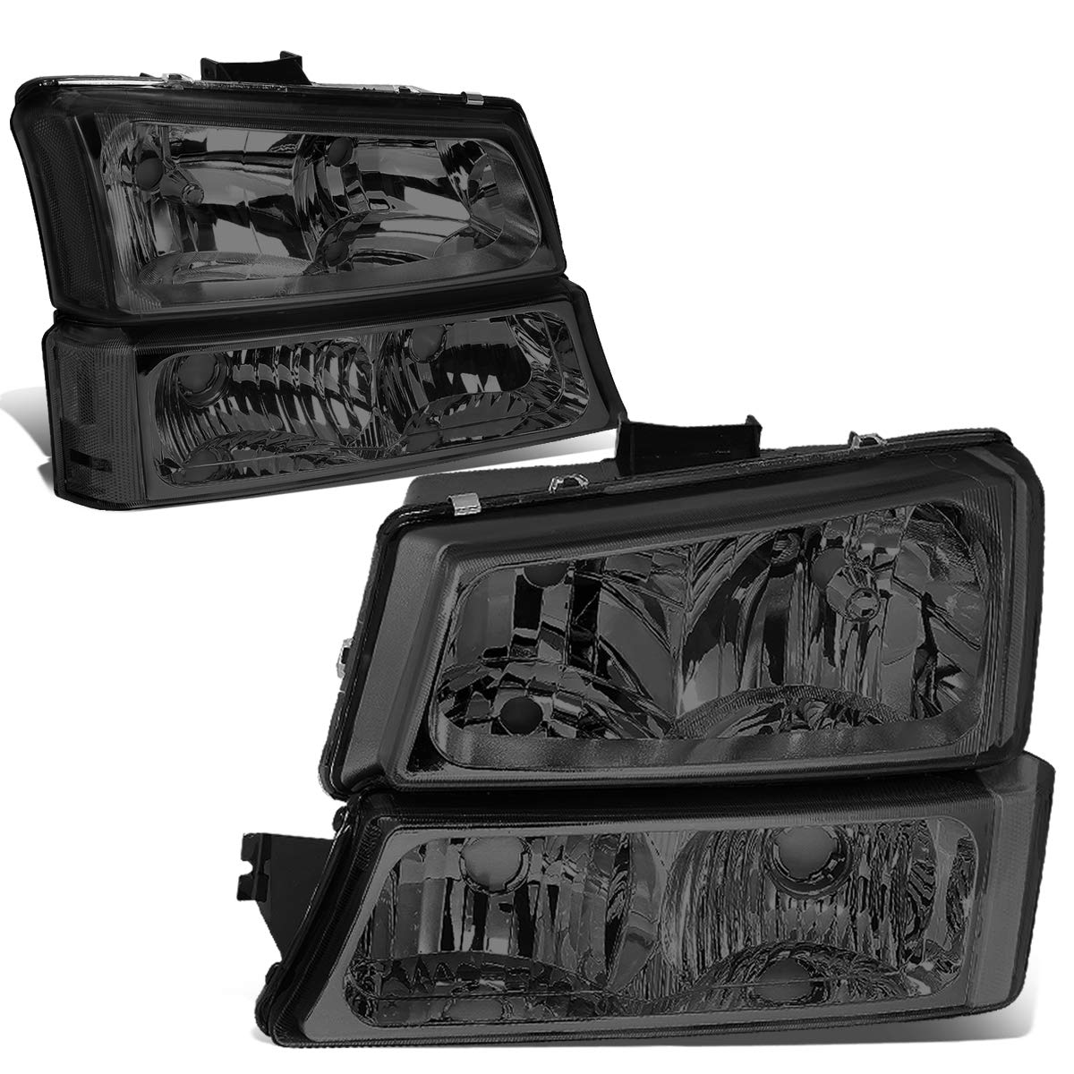 Dna Motoring Pair Headlight Assembly Compatible With 2003-2006 Chevy Silverado 1500 2500 3500 1500 Hd 2500 Hd Avalanche 1500 250