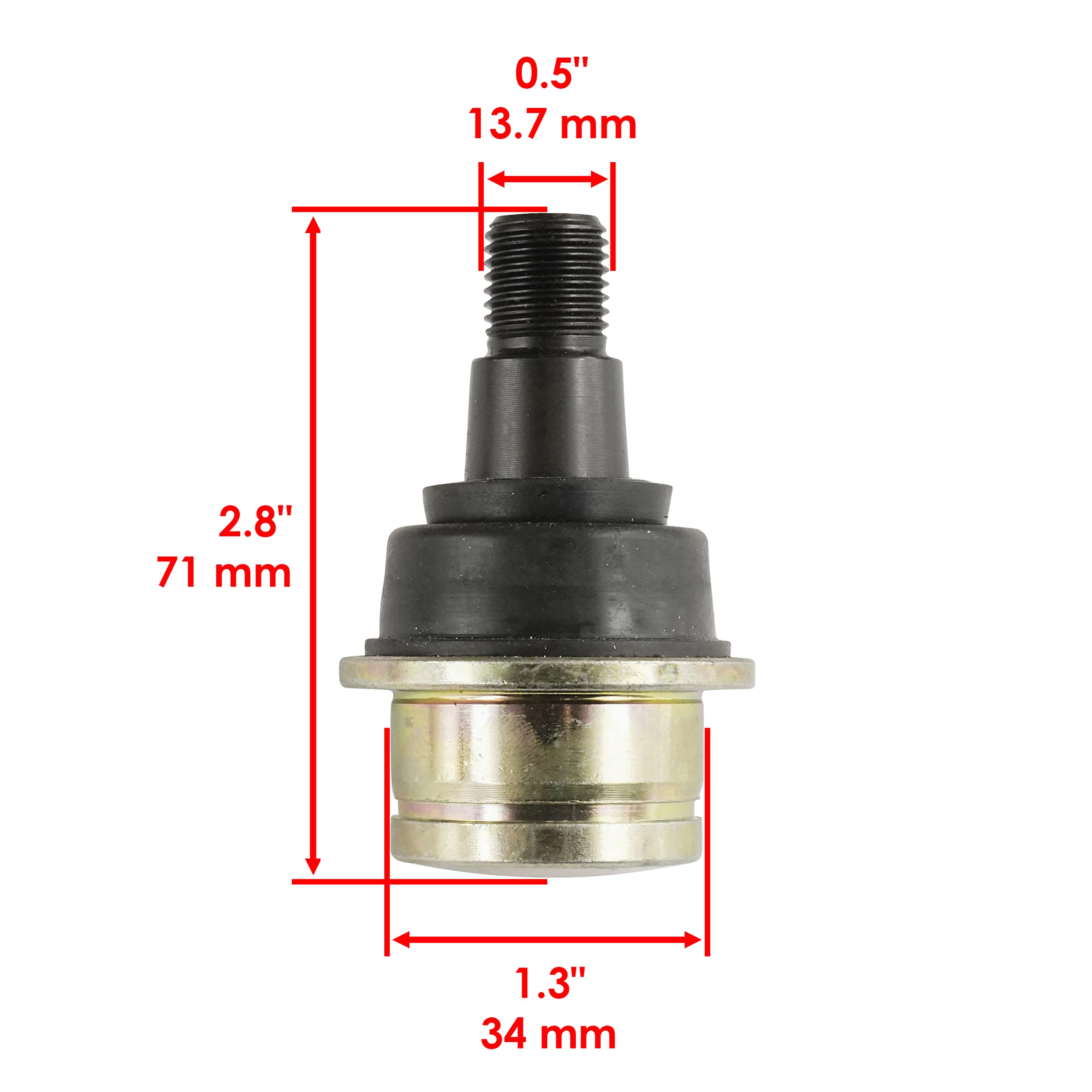 Caltric Front Knuckle Lower Upper Ball Joint for John Deere XUV Gator 625i 825i Gas