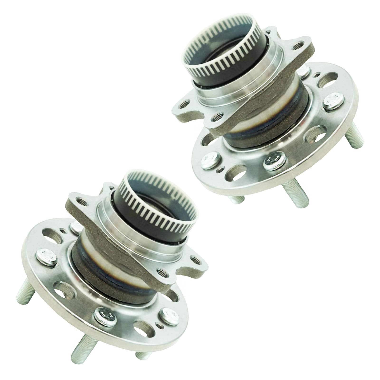 TRQ Rear Wheel Hub Bearings Assembly Set for Hyundai Azera, Sonata, Tucson, Kia Cadenza, Optima, Rondo, Sportage - Model BHA85324, Steel Alloy