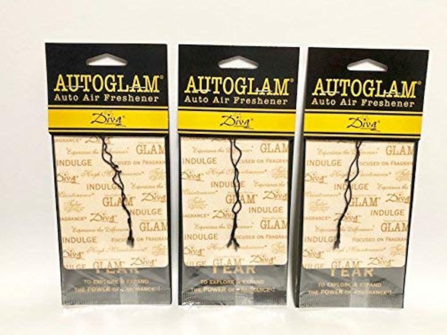 Tyler Candles Autoglam Auto Air Freshener, Diva, Set Of 3