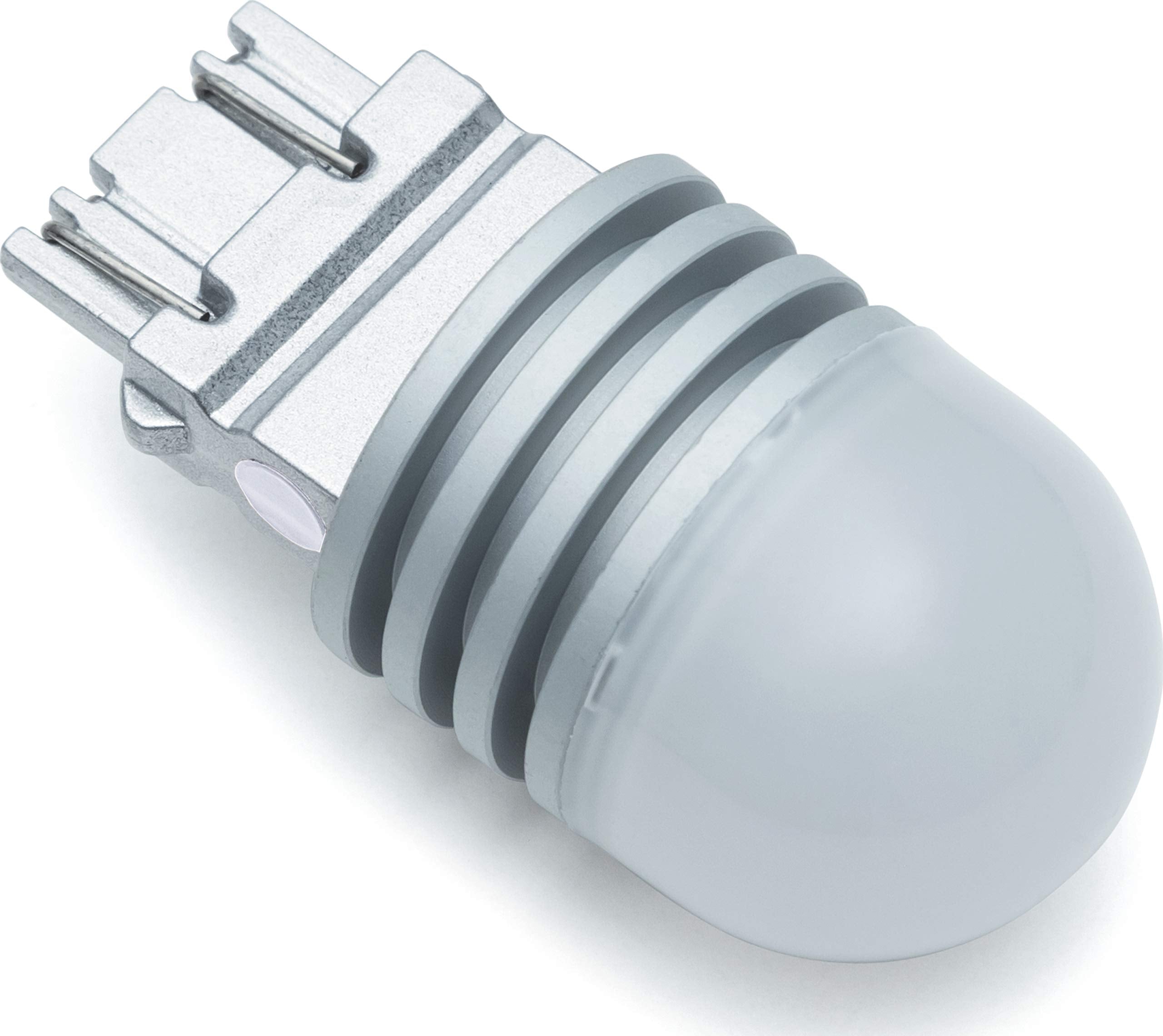 Kuryakyn 2887 Motorcycle Lighting: Replacement LED Light Bulb for Type 3157 TwoCircuit Applications, White/White, Pack of 1