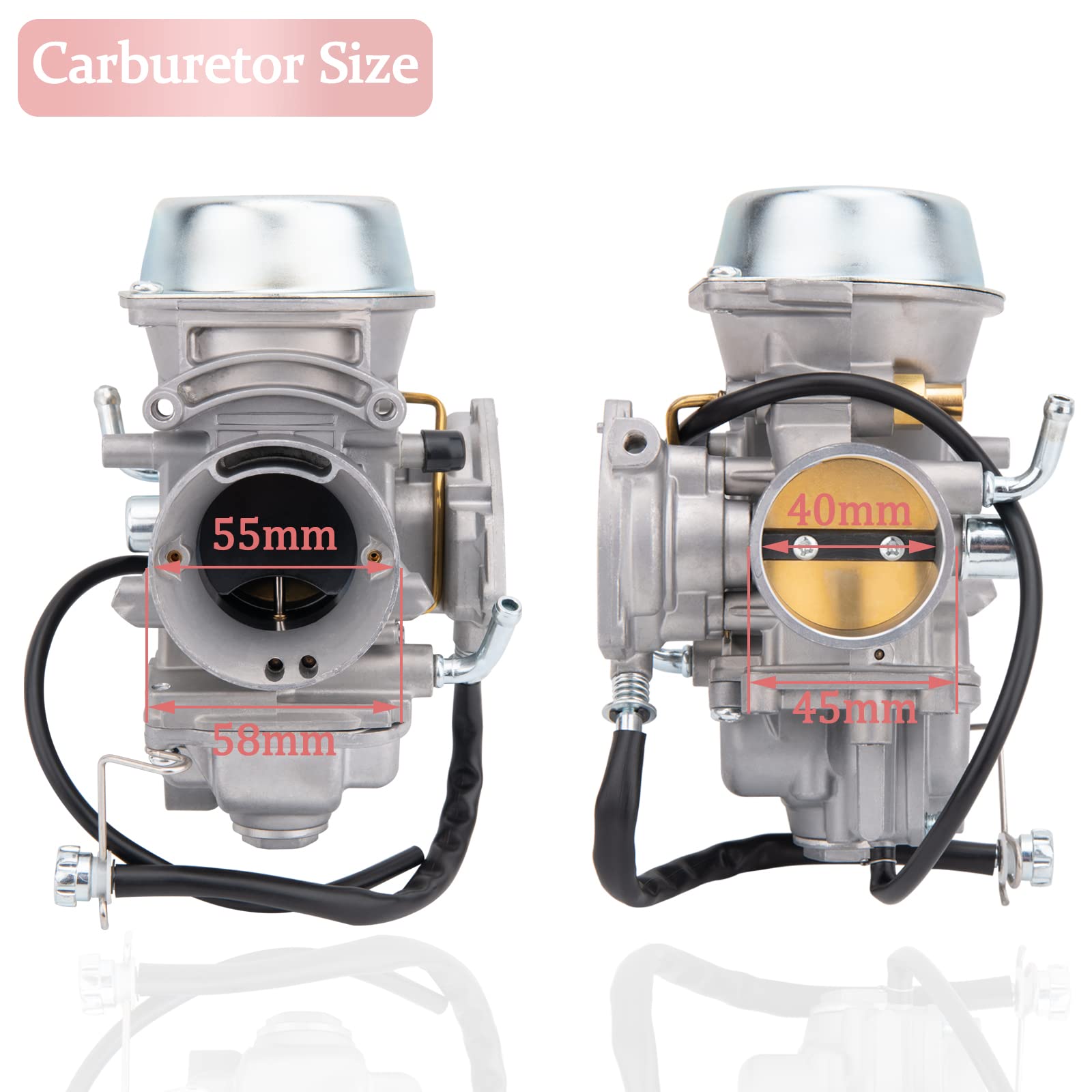 500 Carburetor Compatible With Polaris Sportsman 500 4X4 Ho 2001-2005 & 2010-2012, Scrambler 500 4X4 1997-2009, Trail Boss 325 2