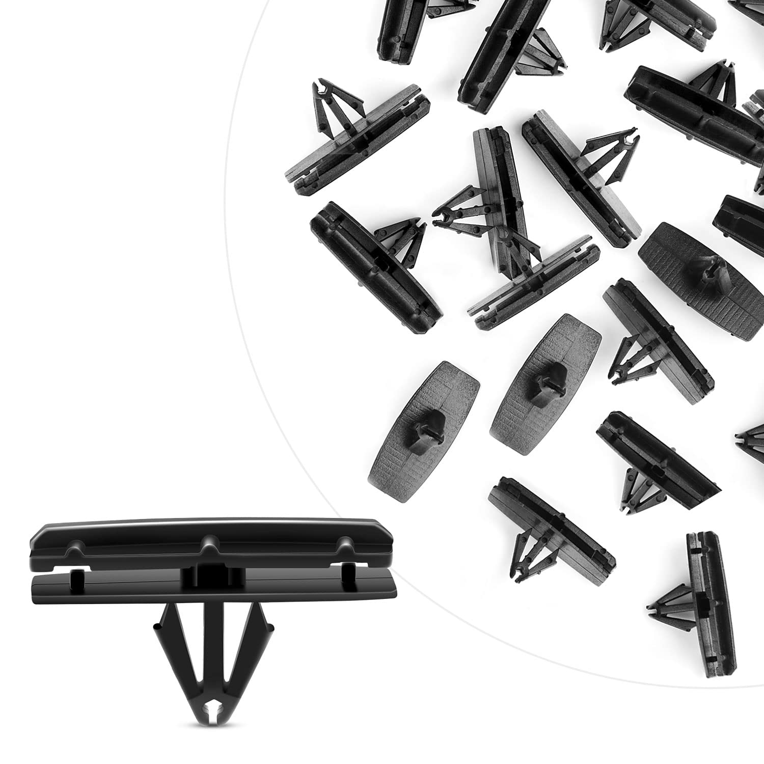 GOOACC 25PCS Fender Flare Moulding Clips Jeep Liberty Rocker for Chrysler 55157055-AA, 55157065-AA Jeep Wrangler Jeep Liberty - 