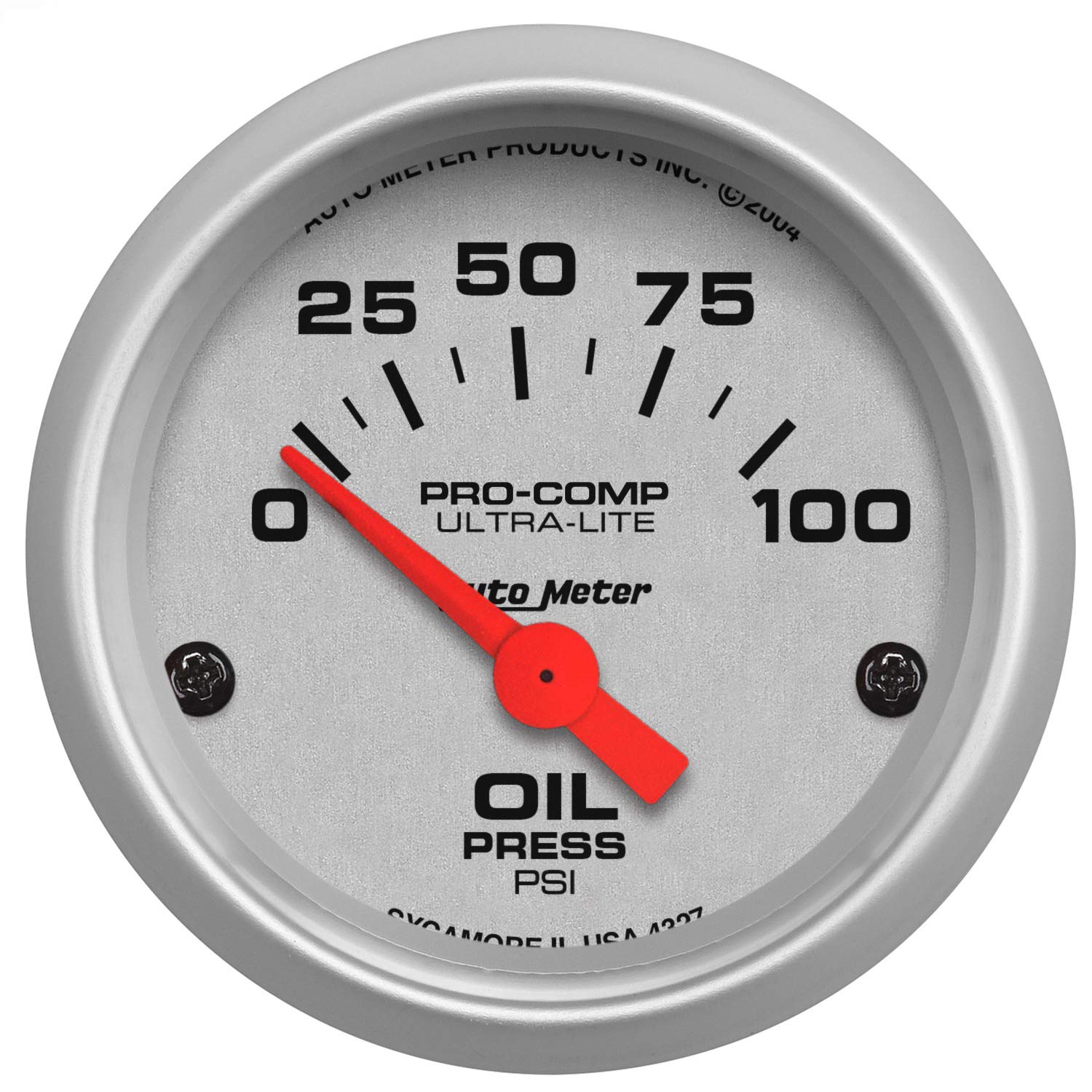 Auto Meter 7024-Ul Gauge Kit, 6 Pc, Nova 69-76, Tach/Mph/Fuel/Oilp/Wtmp/Volt, Ultra-Lite