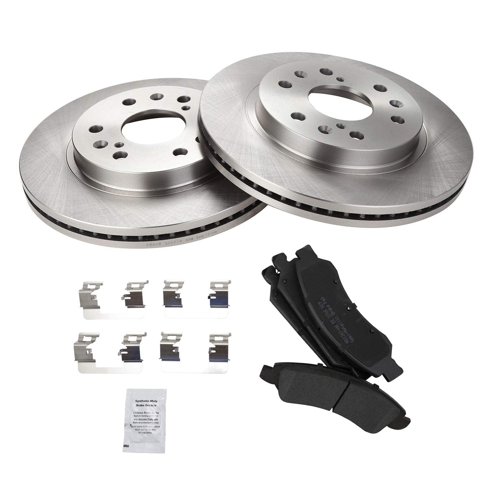 Trq Front Premium Posi Semi Metallic Brake Pads & Rotors Kit For Gm Truck