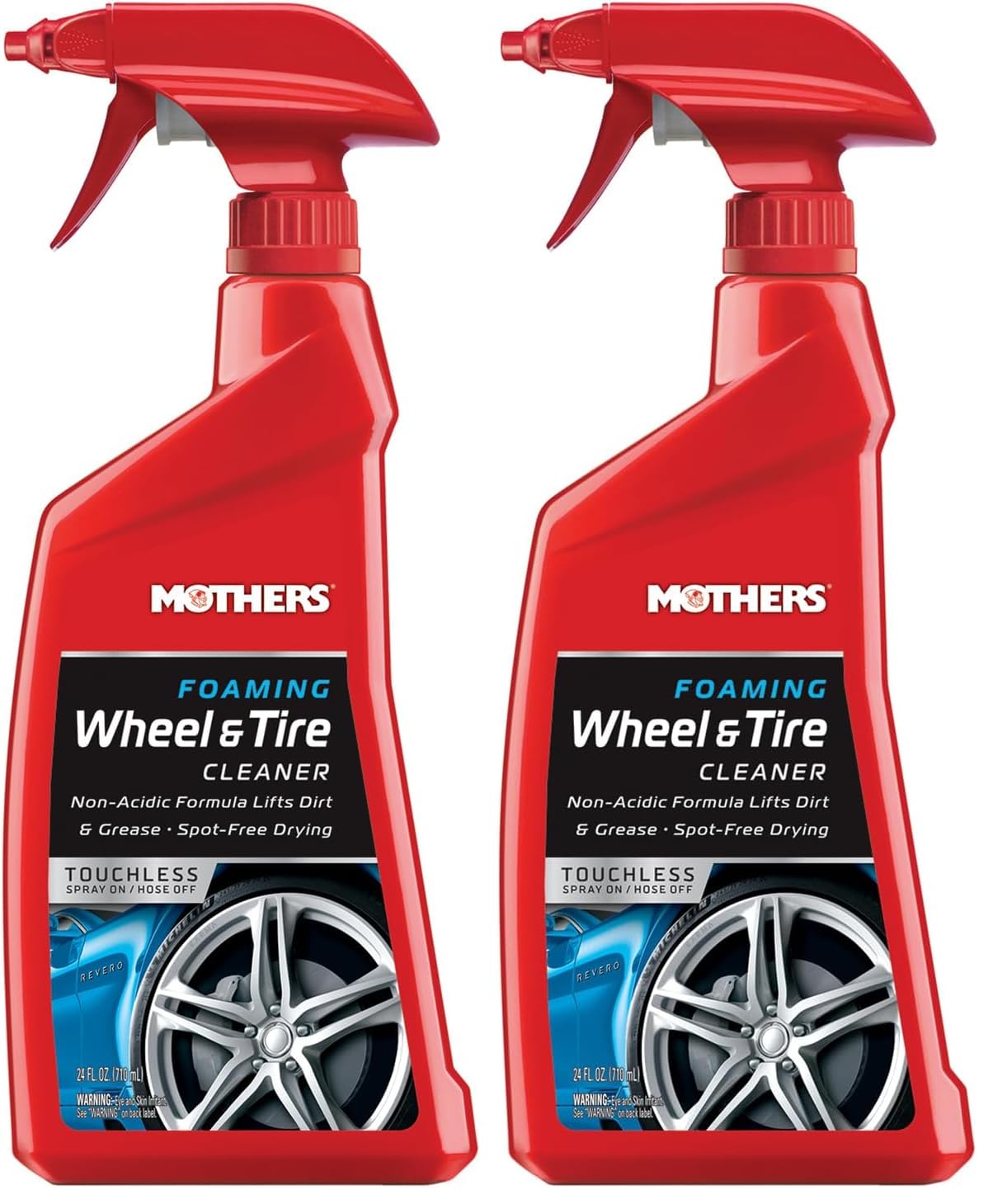 Mothers 05924 Foaming Wheel & Tire Cleaner - 24 oz. (Pack of 2)