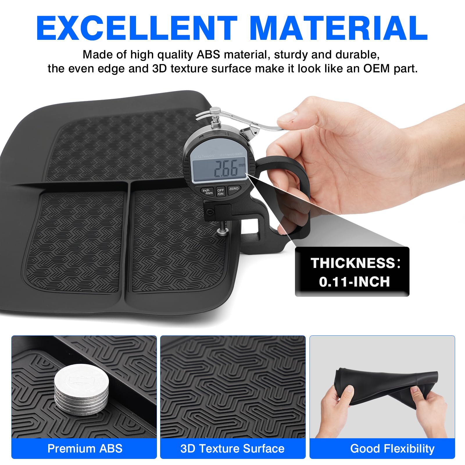 Autorder Dash Mat - Non-Slip Silicone Dashboard Cover for 2011-2018 Dodge Ram - Black, Model HN11K0201, Resists Glare & Holds Essentials