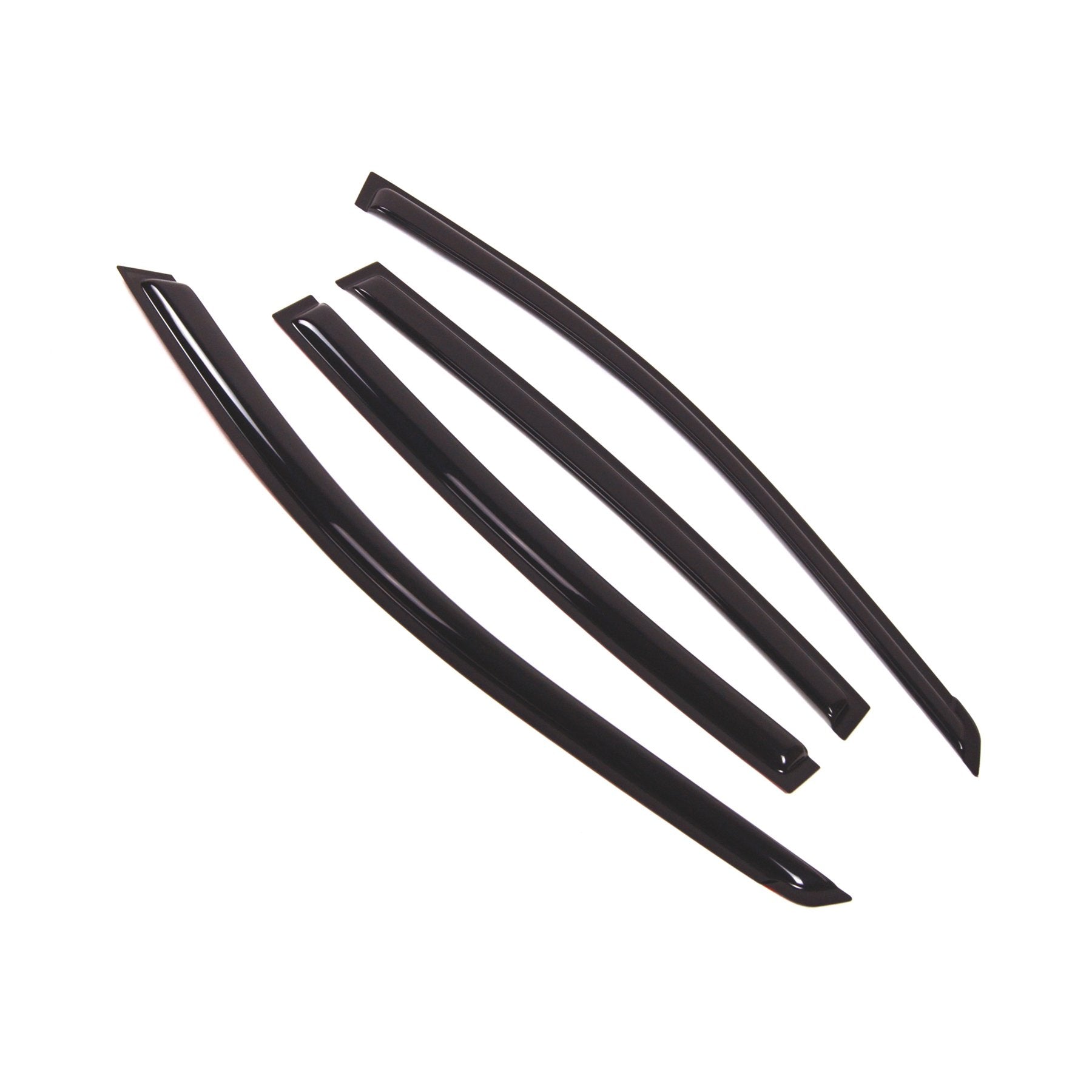 Tuningpros WD2-334 Dark Smoke 4 Pcs Set Window Visor (Outside Mount) Deflector Rain Guard Compatible with 2002-2006 Nissan Altim