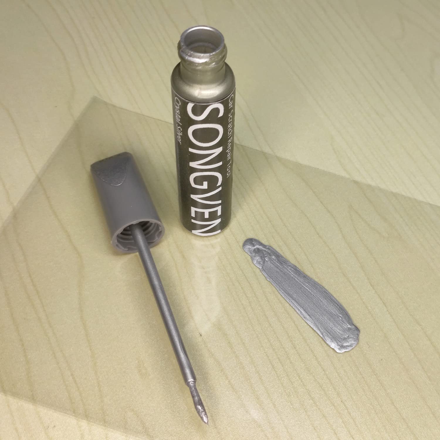 Car Touch Up Paint Pen Silver For Toyota Camry Auto Scratch Remover Pen 1D4 Auto Scratch Repair Kit For Deep Scratches Cars Scratch Repair Easy Repair