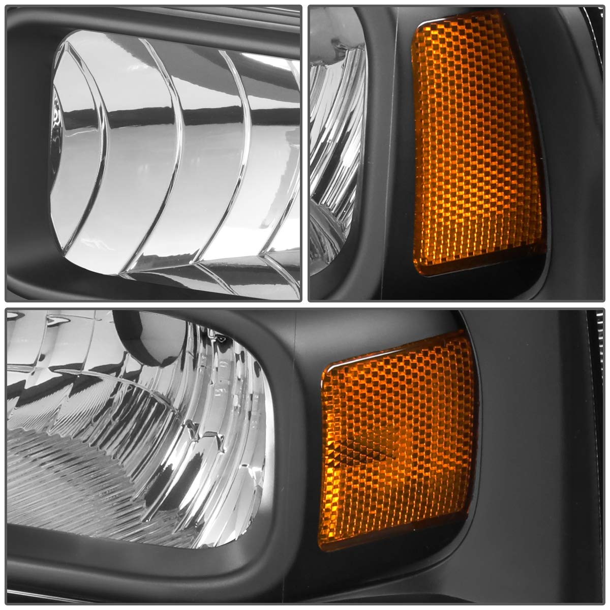 Auto Dynasty Headlights Assembly Compatible With 2005 2006 2007 Ford F250 F350 F450 F550 Super Duty, Driver And Passenger Side H