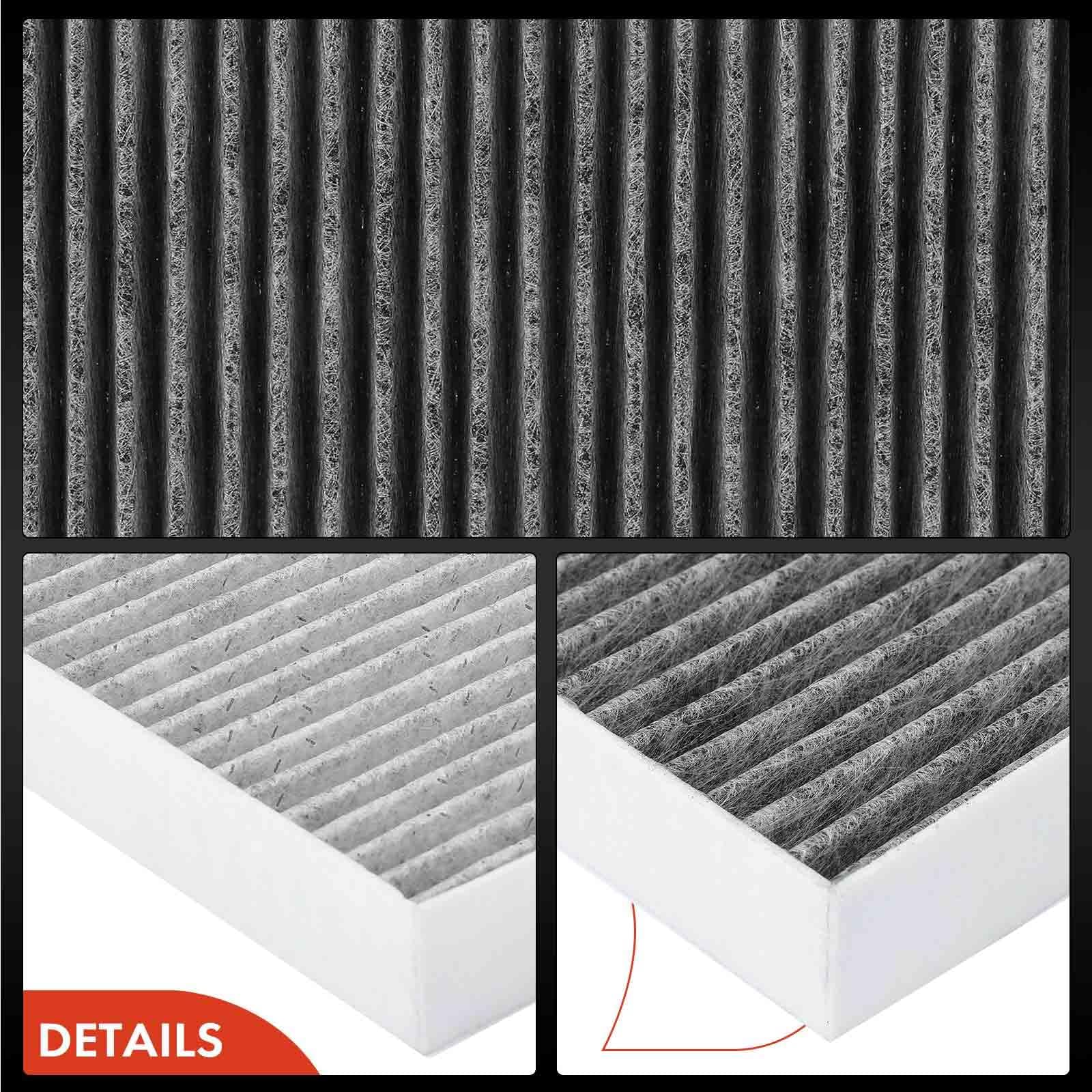 A-Premium 2-Pc Cabin Air Filter With Activated Carbon Compatible With Hyundai Accent 2018-2022, Elantra 2017-2020, Elantra Gt &