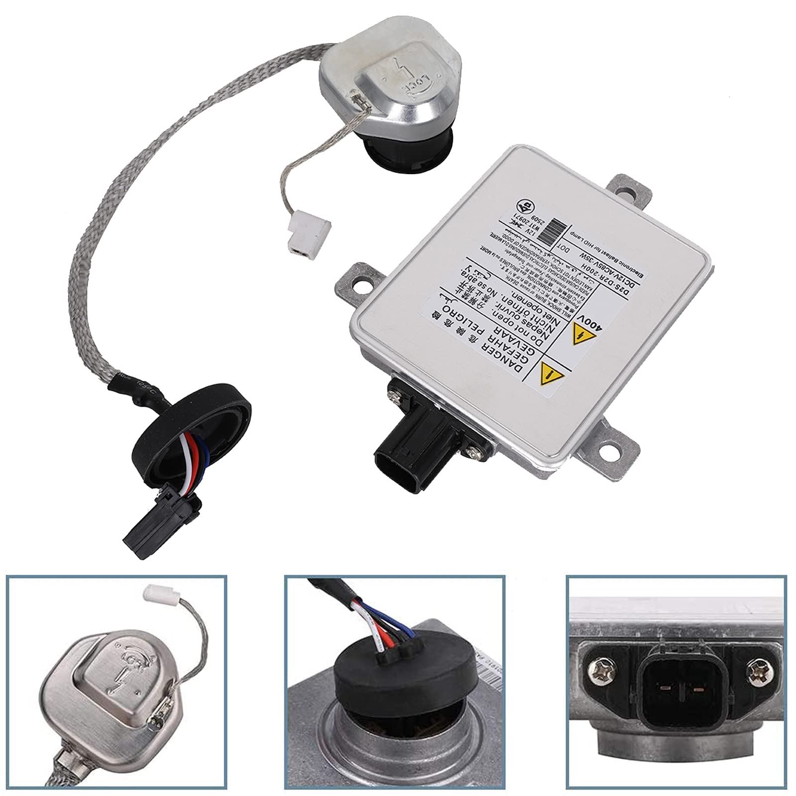 Yikesai W3T19371 Xenon HID Headlight Ballast & Igniter - Compatible with Acura, Honda, Mazda, Mitsubishi - Smooth, Ballast+Igniter