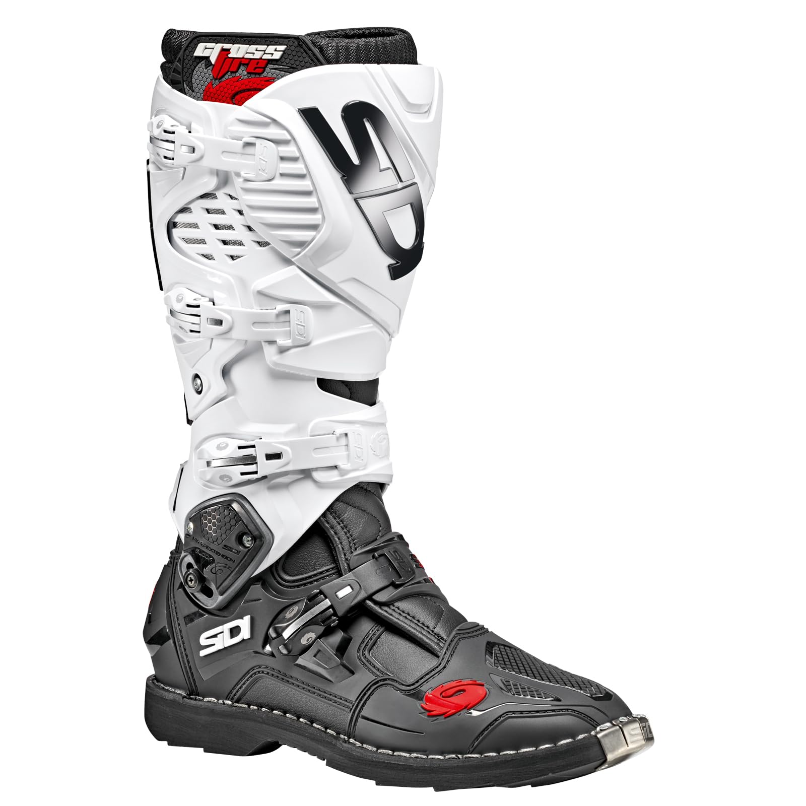 Sidi Crossfire 3 TA Offroad Boots (9.5/43, Black/White)