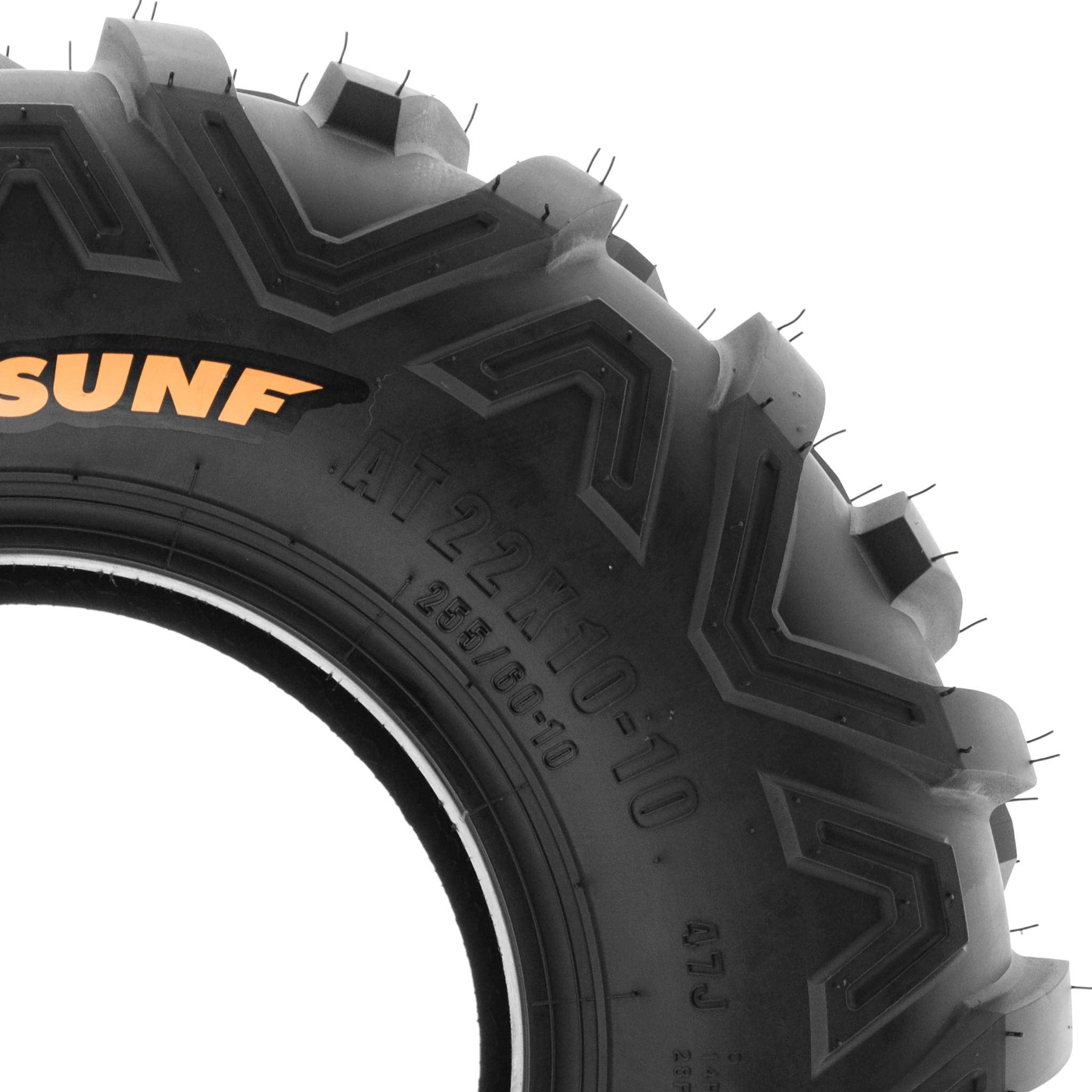 Set Of 2 Sunf Power.Ii 18X9.5-8 Atv Utv Off-Road Tires, All-Terrain, 6 Pr, Tubeless A051
