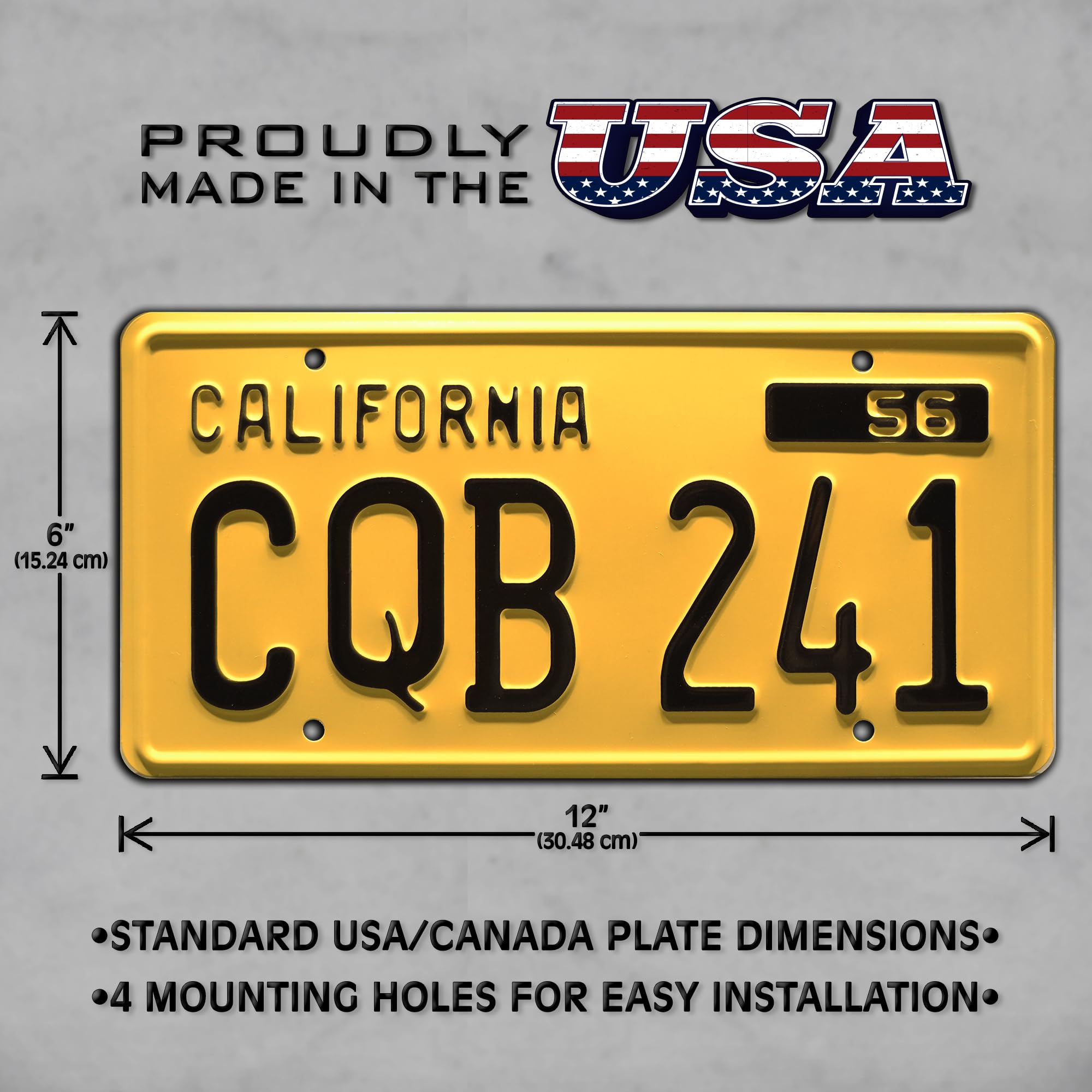 Christine | Cqb 241 | Metal Stamped License Plate