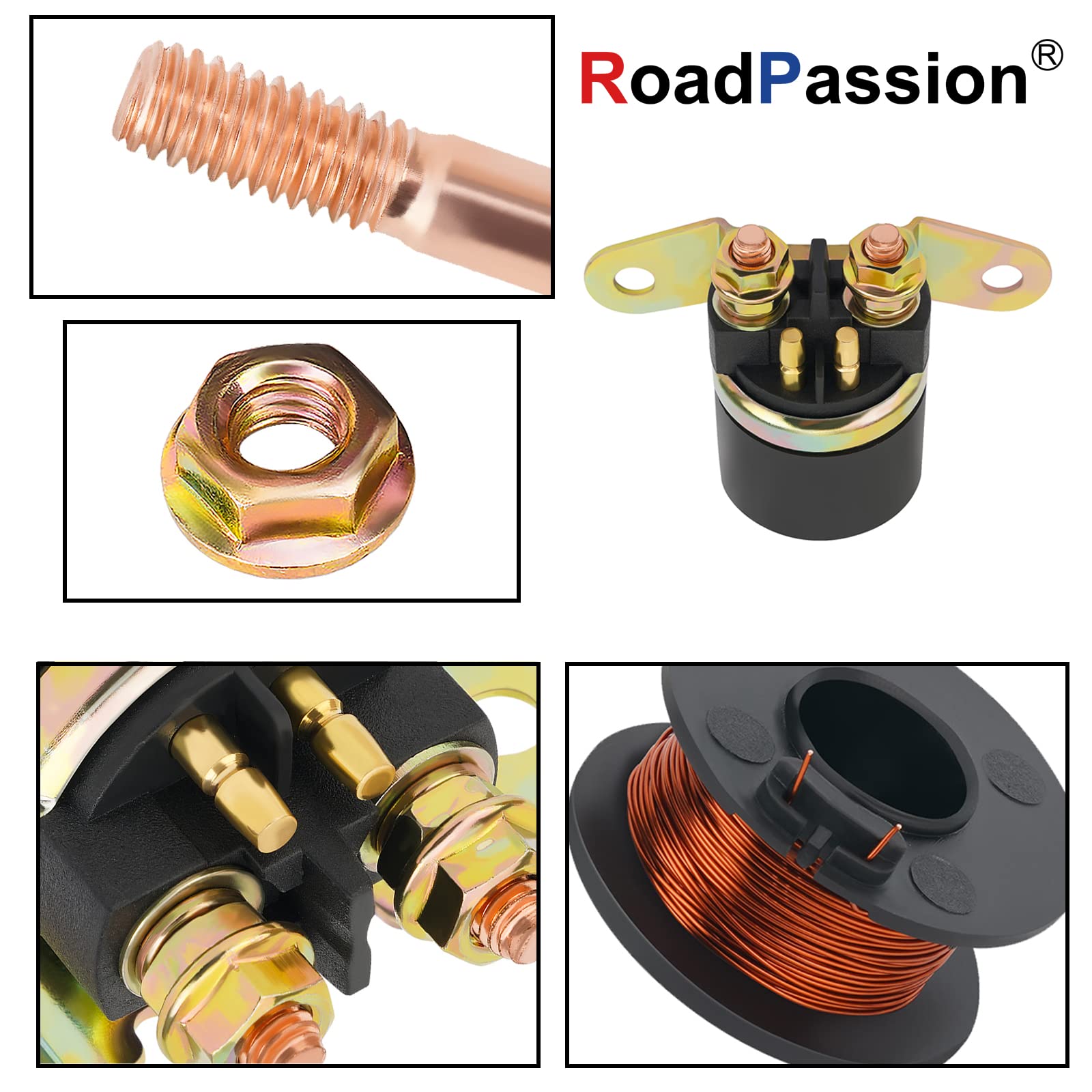 Road Passion Starter Solenoid Relay for Arctic Cat 250 300 2x4 4x4 1999-2005/ Suzuki King Quad 300 LTF300 1999-2000 LT-F4WDX Kin