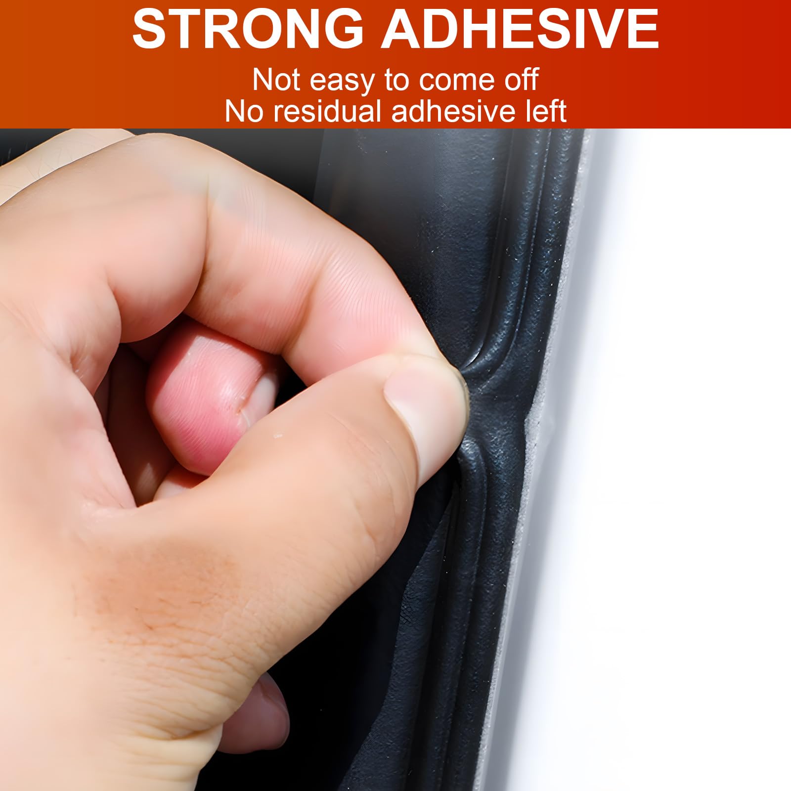 Alophoty 86.9 Ft Car Door Seal Strip Universal Self Adhesive Automotive Weather Stripping Door Seal, Double Layer 5-Hole Car Doo