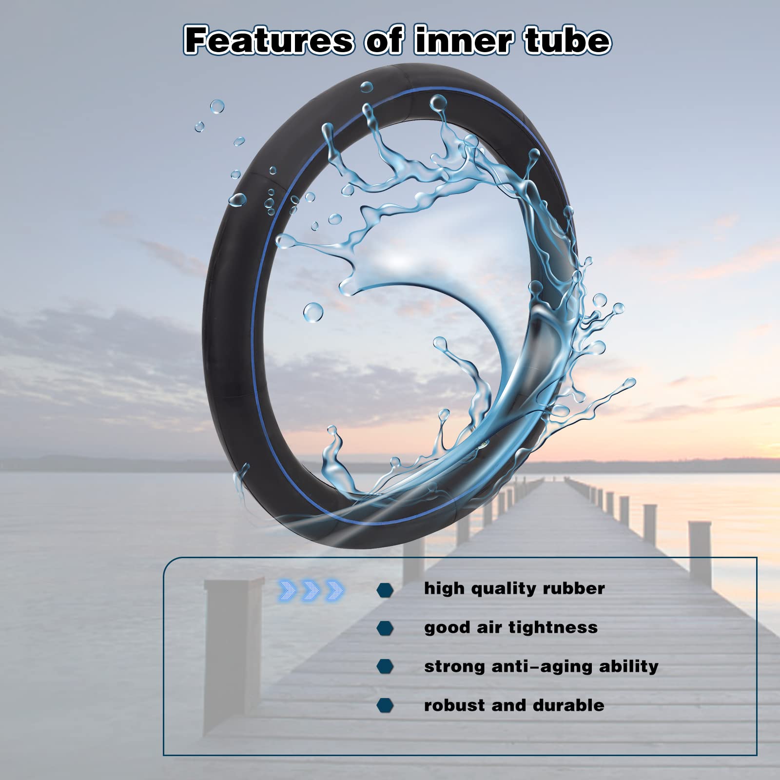AWSZH 2.25/2.50-16 Inner Tube Compatible with XR 75 80 CRF 80F Dirt Bike Pit Bikes Off Road Motorcycle 70/90-16 Motorcycle Tire