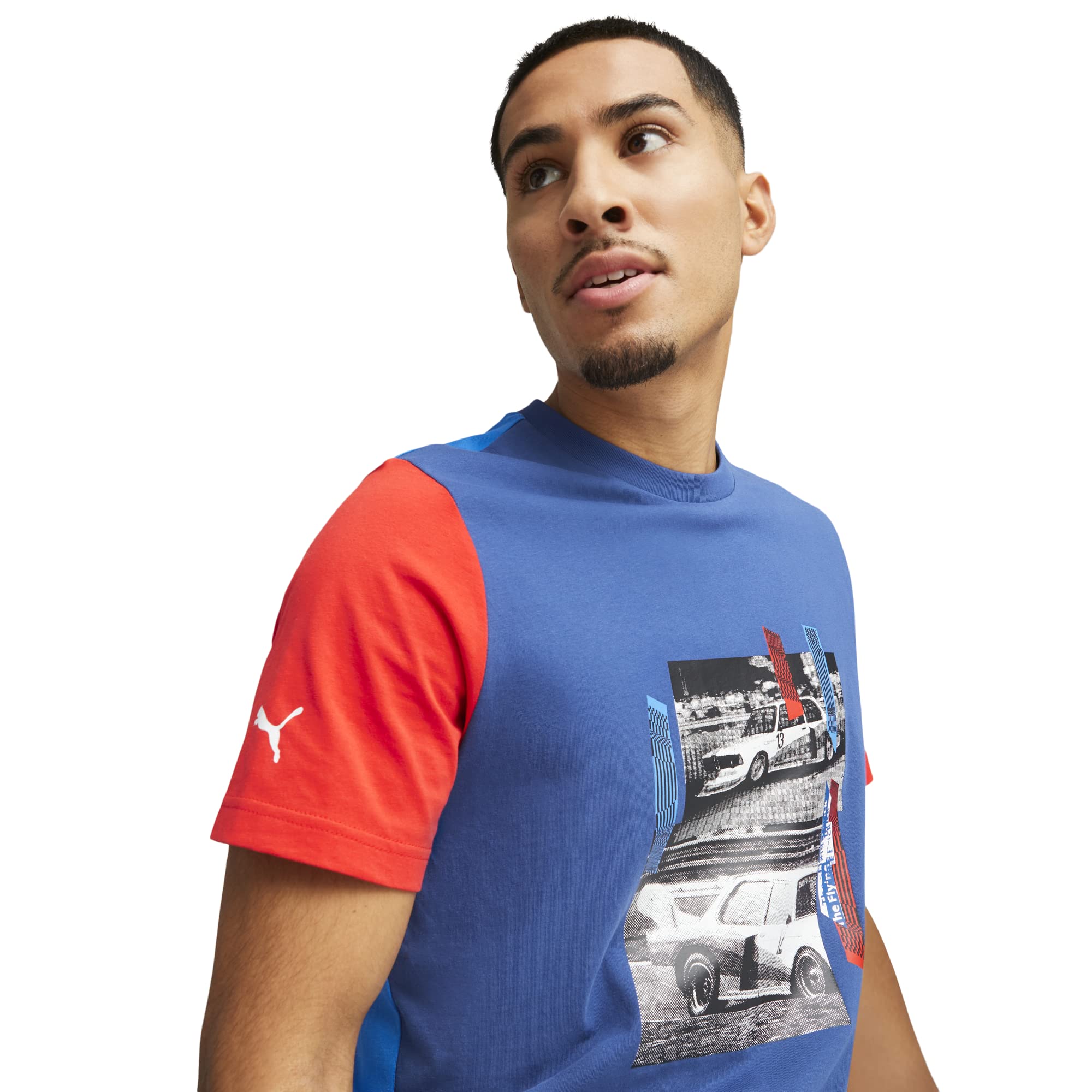 PUMA Men's Standard BMW M Motorsport Graphic Tee, Pro Blue-M Color 23, Medium