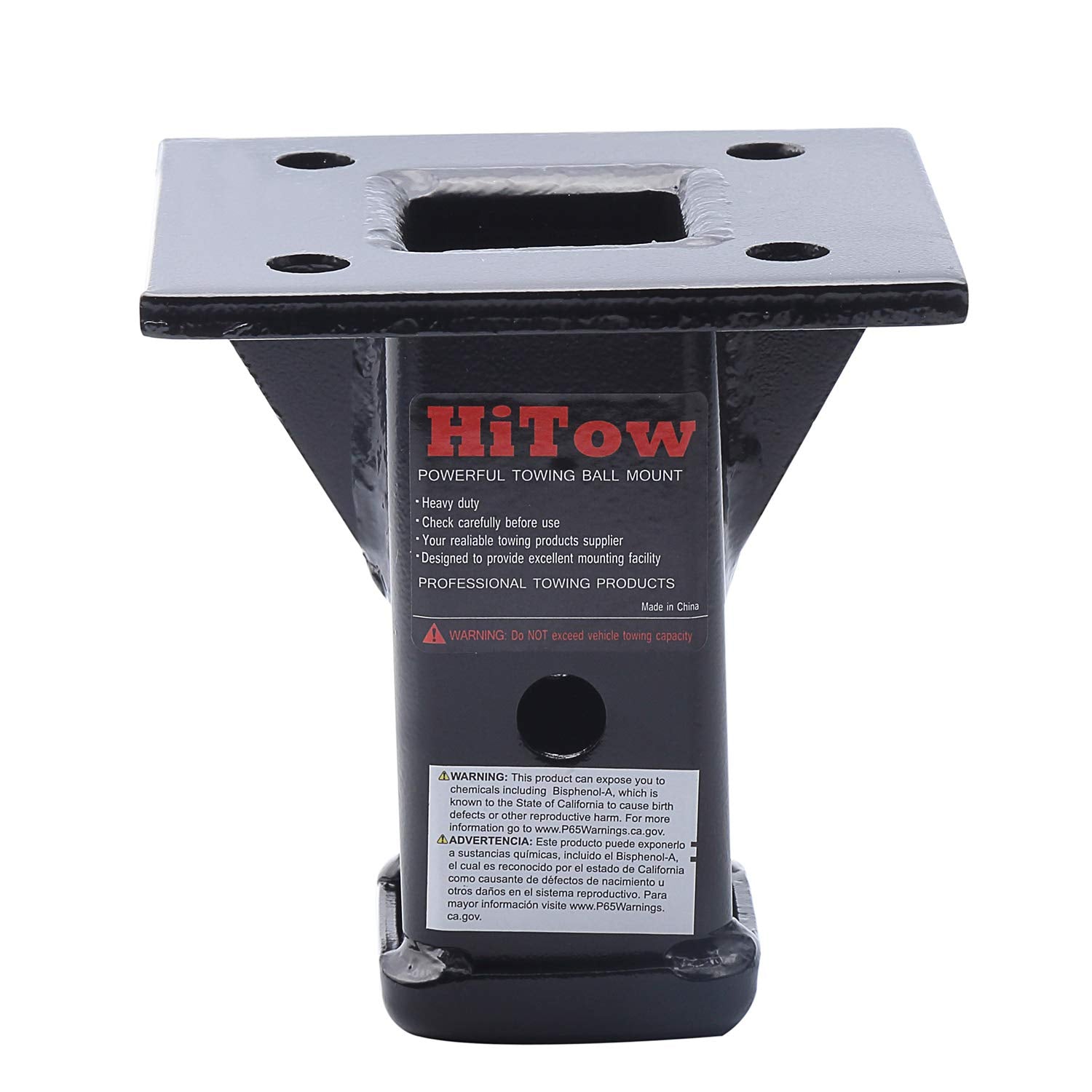 HITOWMFG 2'' Bolt-On Receiver Opening Hitch Tube