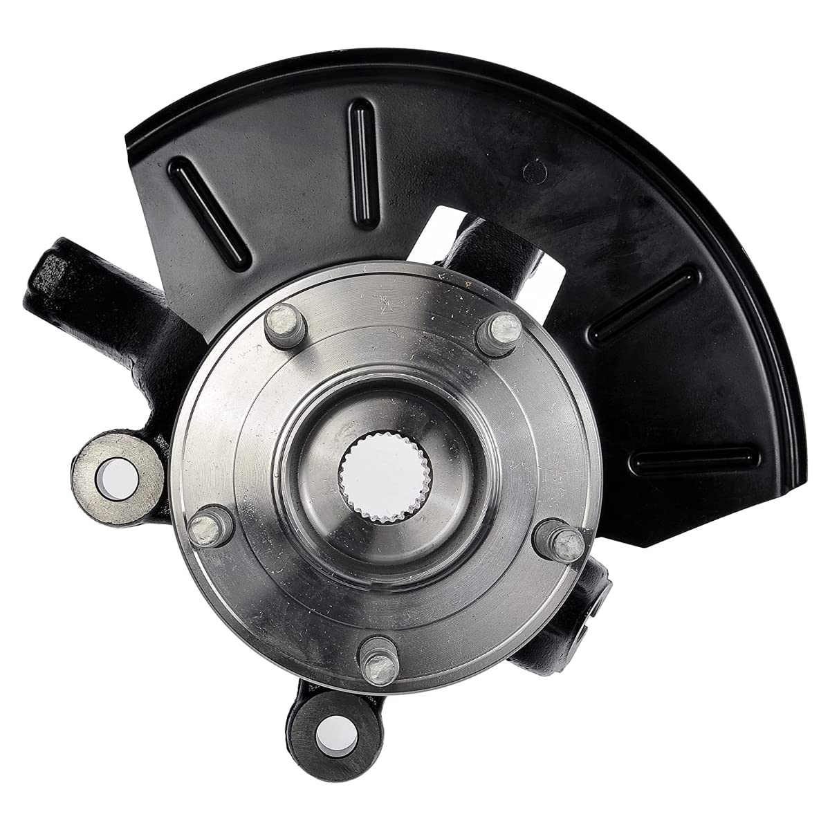 Auto Shack Front Steering Knuckle & Wheel Bearing Hub Assembly 5 Lugs Driver Side for Ford Escape, Mercury Mariner, Mazda Tribute - Black