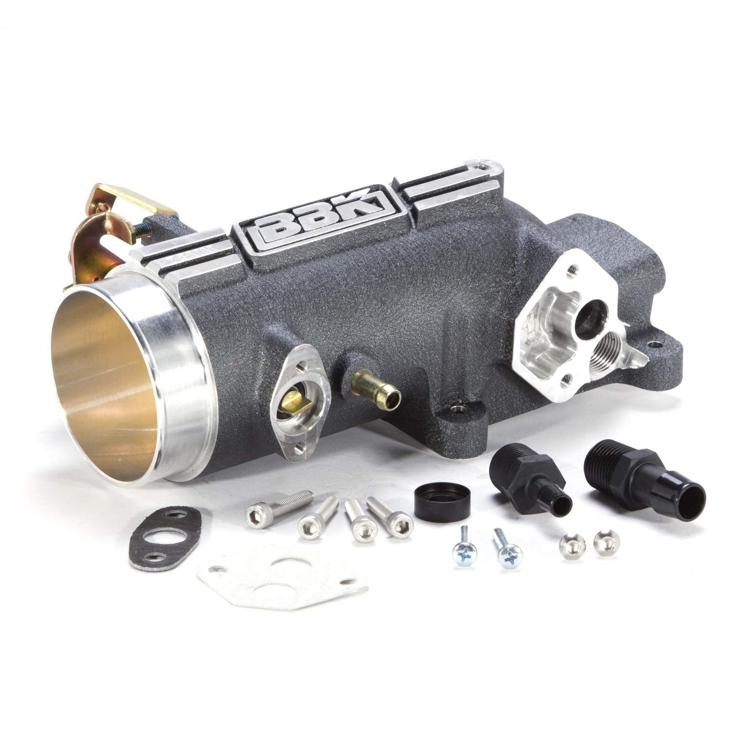BBK Performance 78mm Throttle Intake - High Flow Power Plus for Ford Mustang GT 4.6L 2V - Charcoal Finish, Model 1780