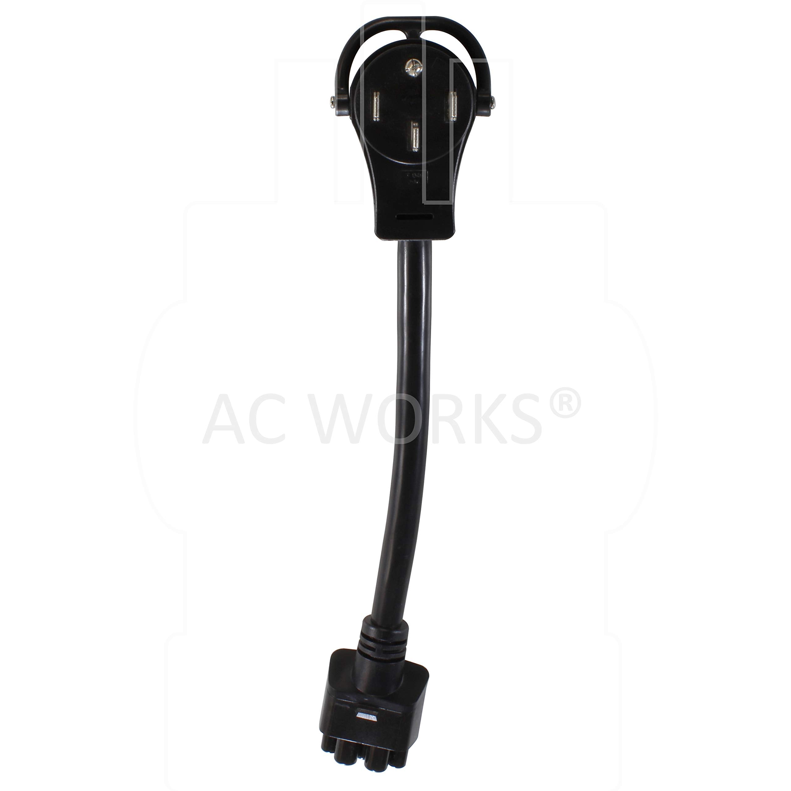 Ac Works Ev Charging Adapter For Tesla Use (14-50P 4-Prong Gen2 Pigtail-32Amp)