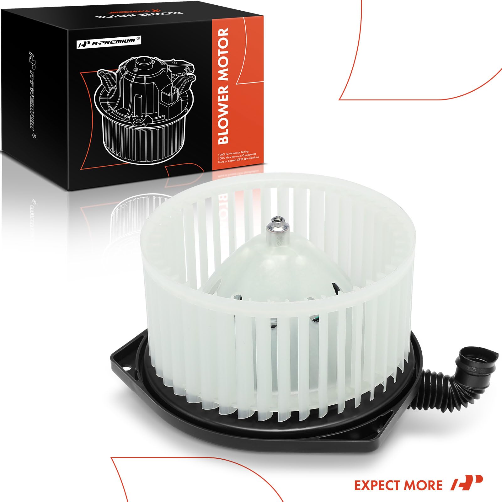 A-Premium HVAC Heater Blower Motor with Fan Cage for Nissan NV1500, NV2500, NV3500, Titan XD (2012-2021) - Steel Construction