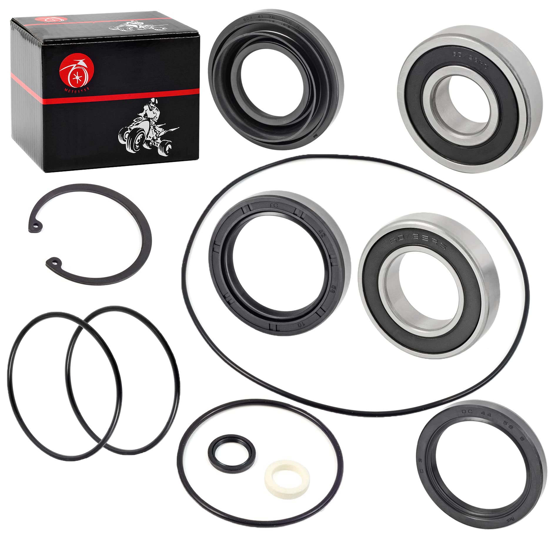 Rear Axle Brake Drum Wheel Seal Bearing O Ring Kit 2014-2022 For Honda Rancher 420 Foreman 500 Trx420 Trx500 91253-Hm7-003