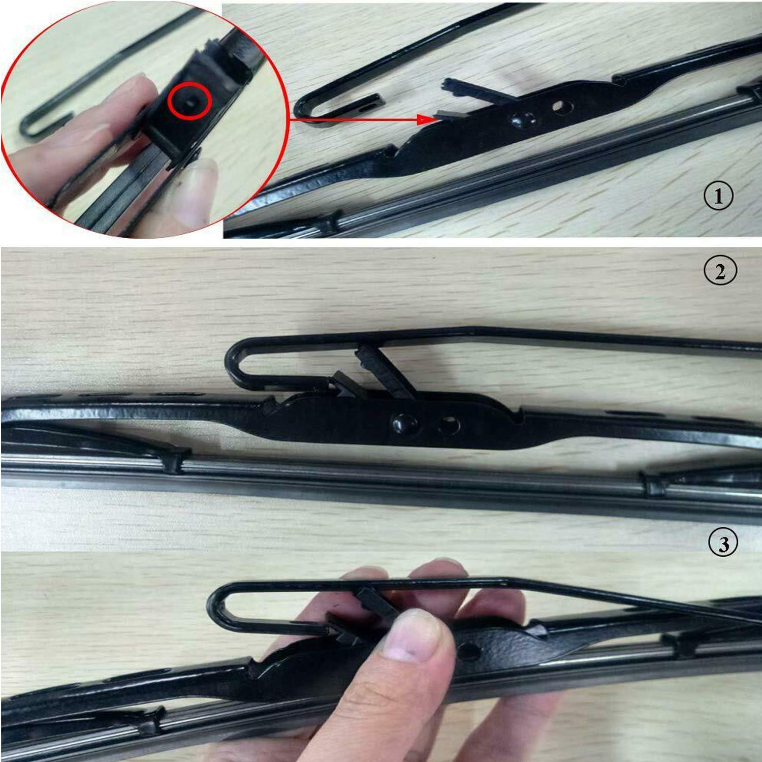 ConPus UTV Manual Wiper Hand Operated Windshield Wiper for Polaris Ranger 570 800 900 1000, Polaris RZR 800 900 1000 XP, Polari