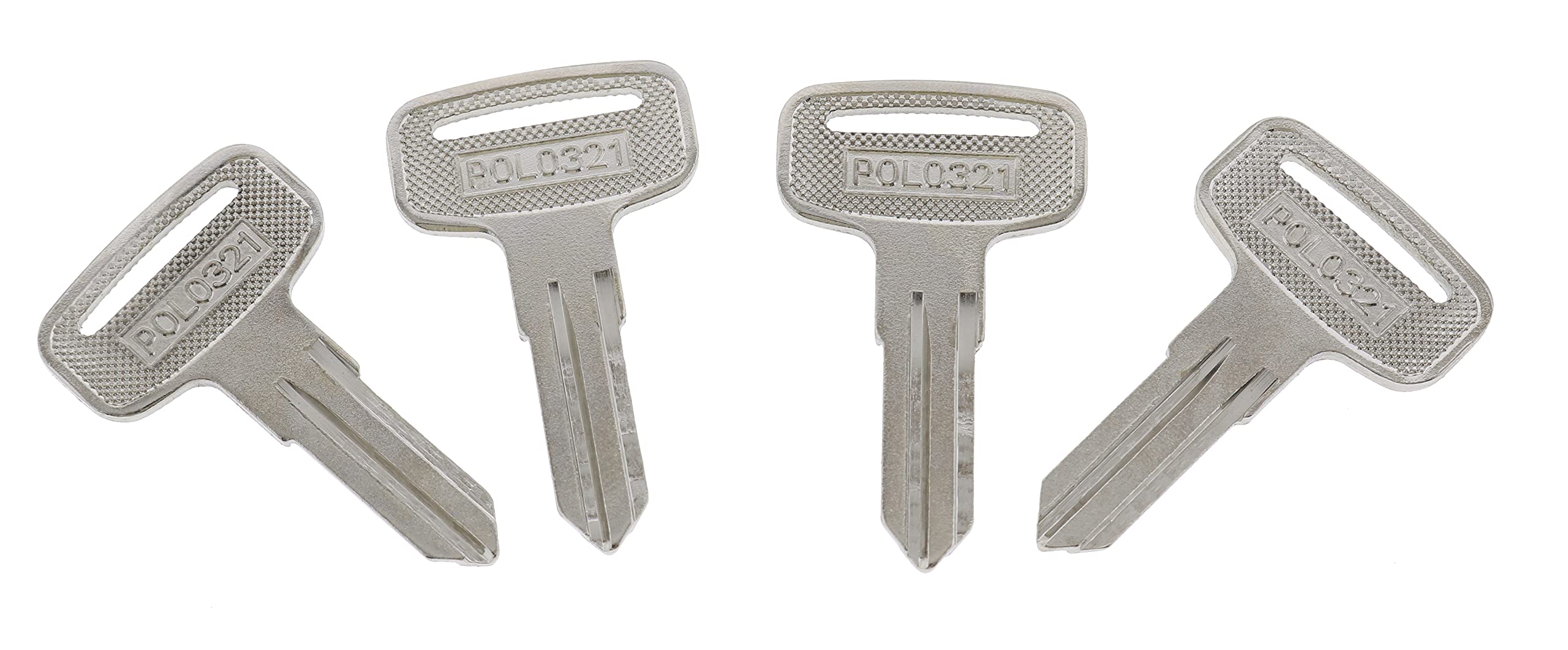 JEENDA 4PCS ATV Blank Key 4010321 Compatible with Polaris 22/23/27/28 Series Magnum 325/330/500 Sportsman 335/400/450/500 Trail